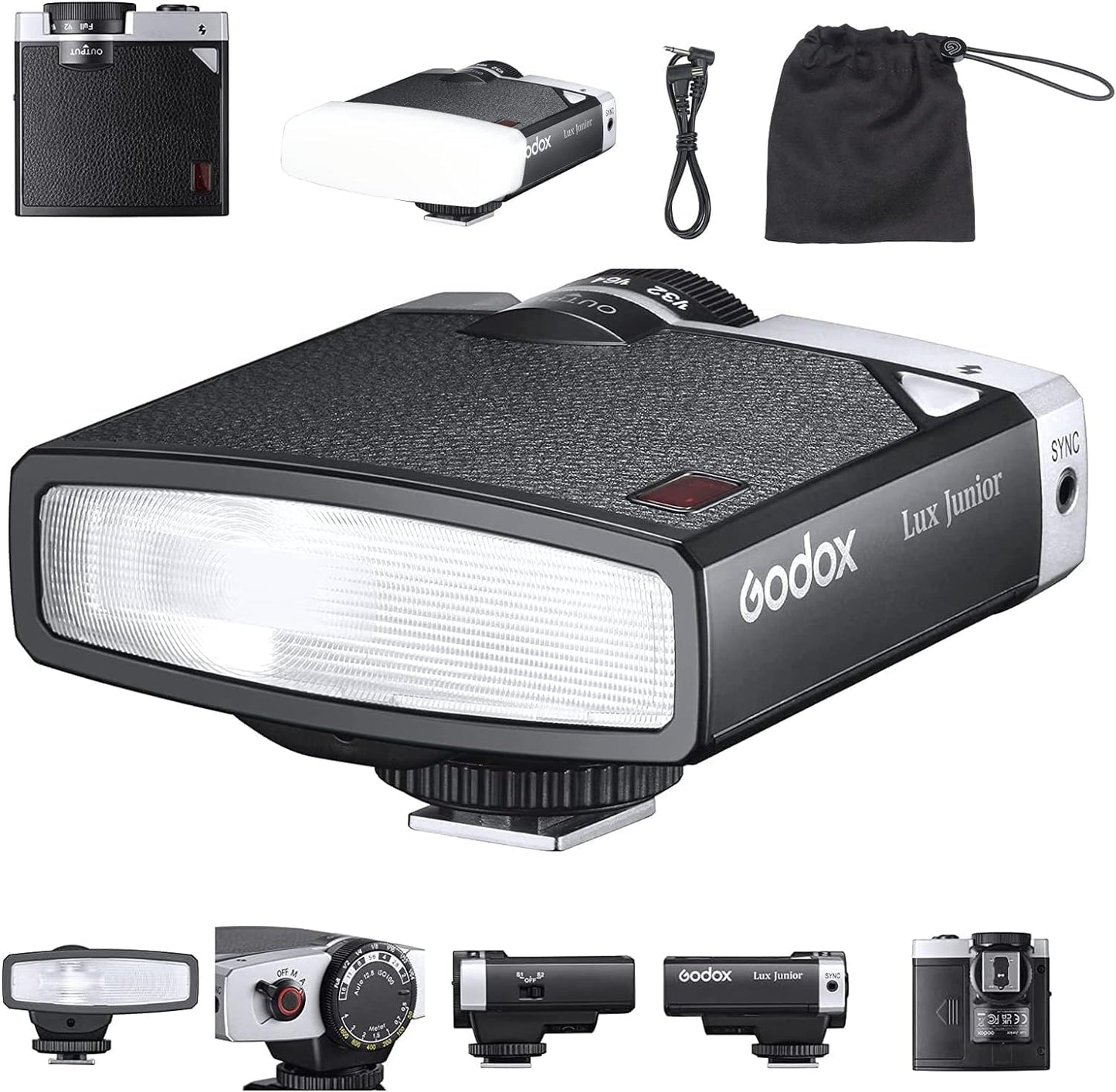Godox Lux Junior Retro Camera Flash for Creative Photography
