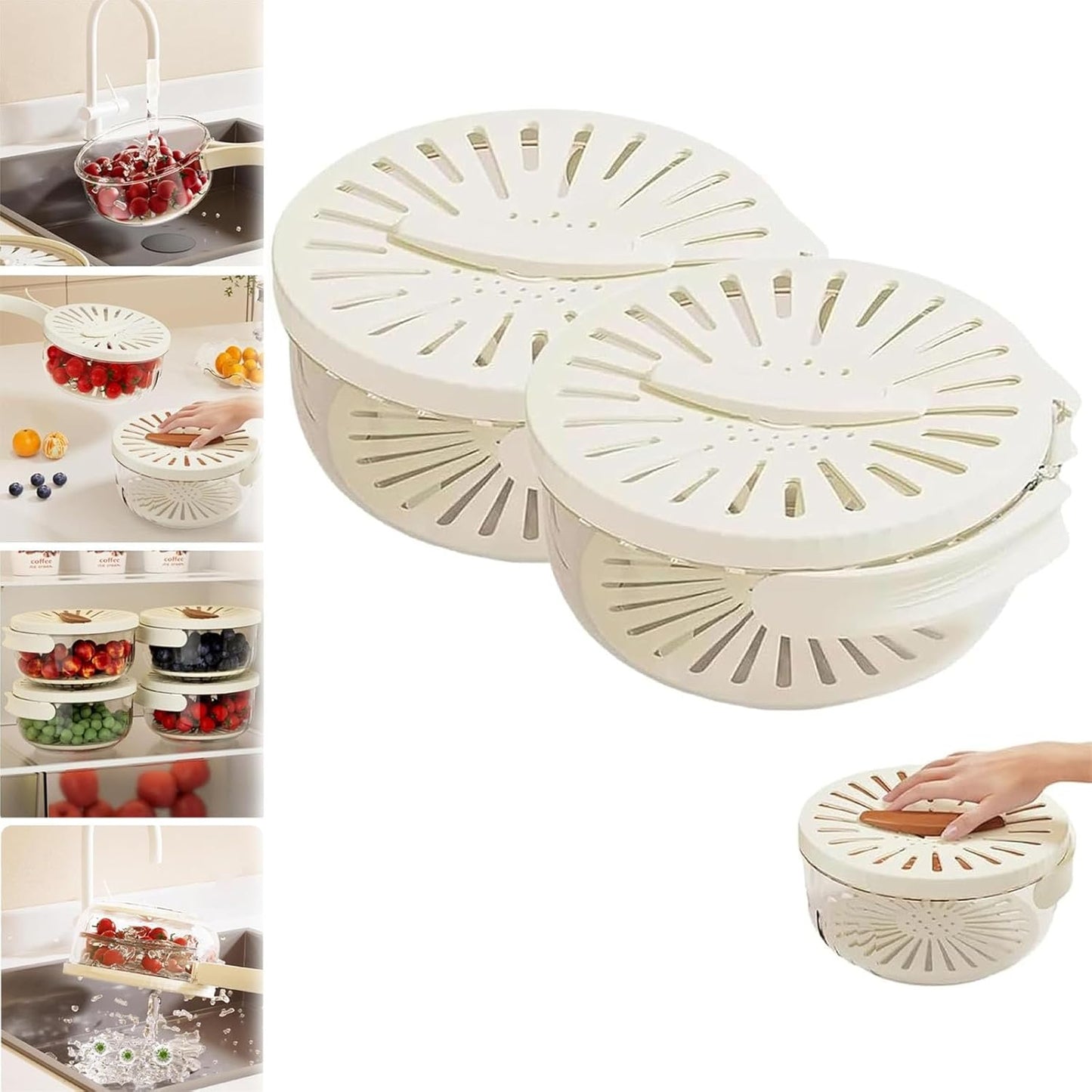 2-in-1 Fruit & Veggie Wash Bowl
