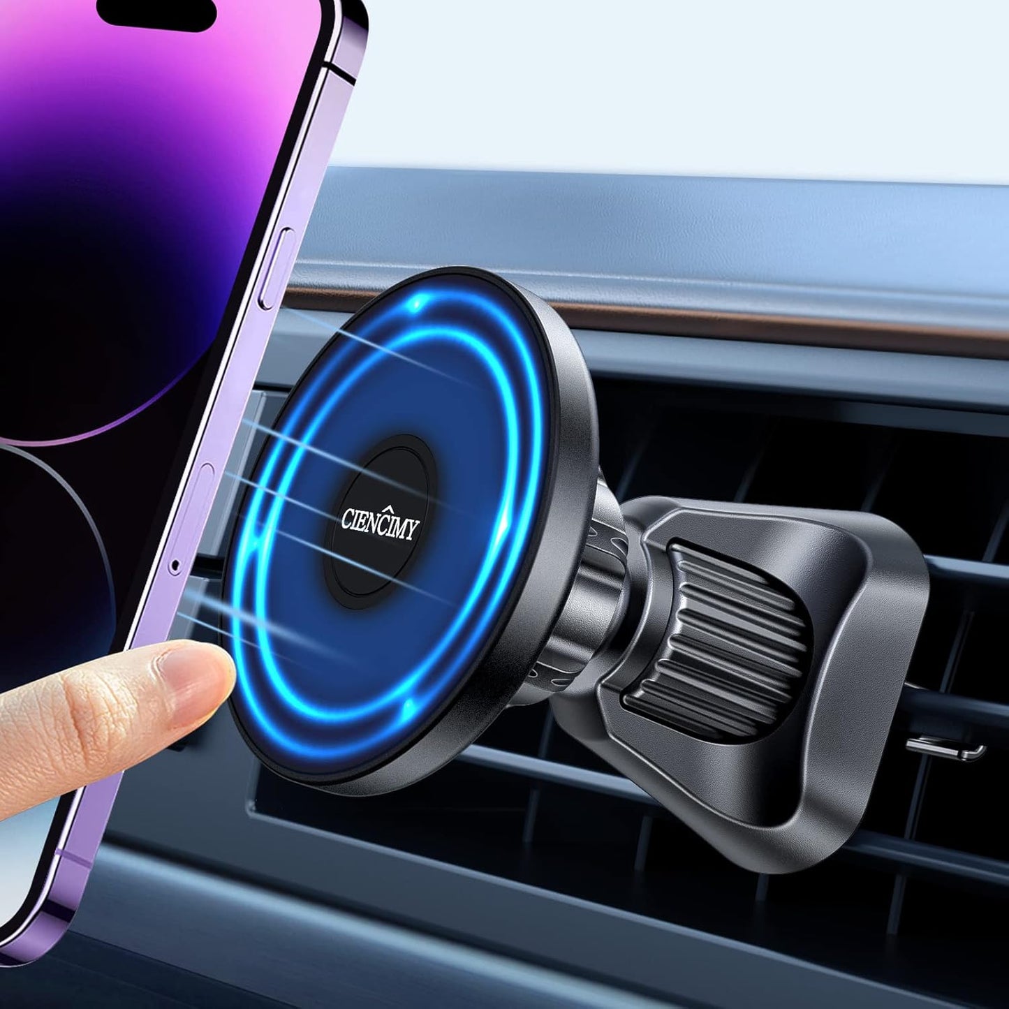 360 Strong Magnet Air Vent Phone Holder for iPhone