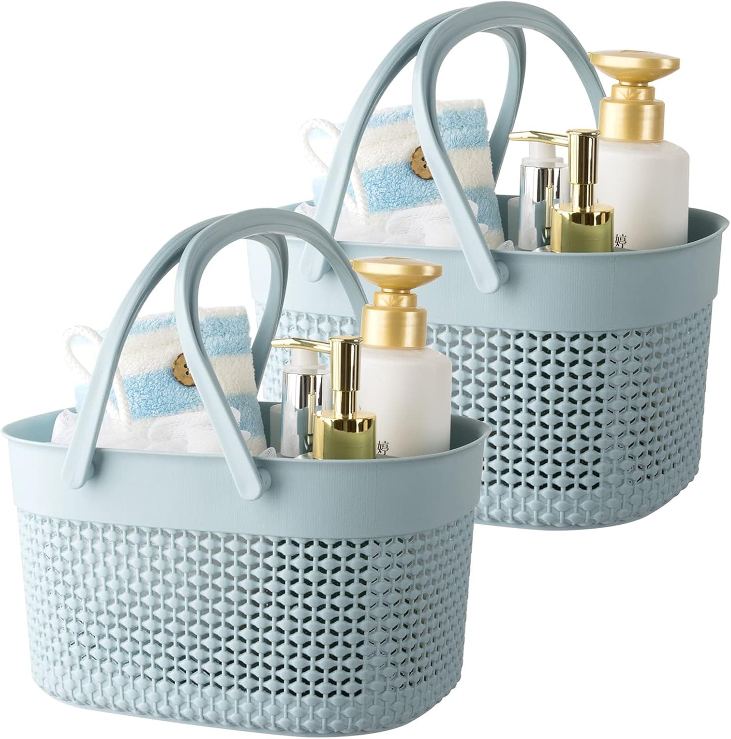 Portable Shower Caddy 2-Pack - Organize with Ease!