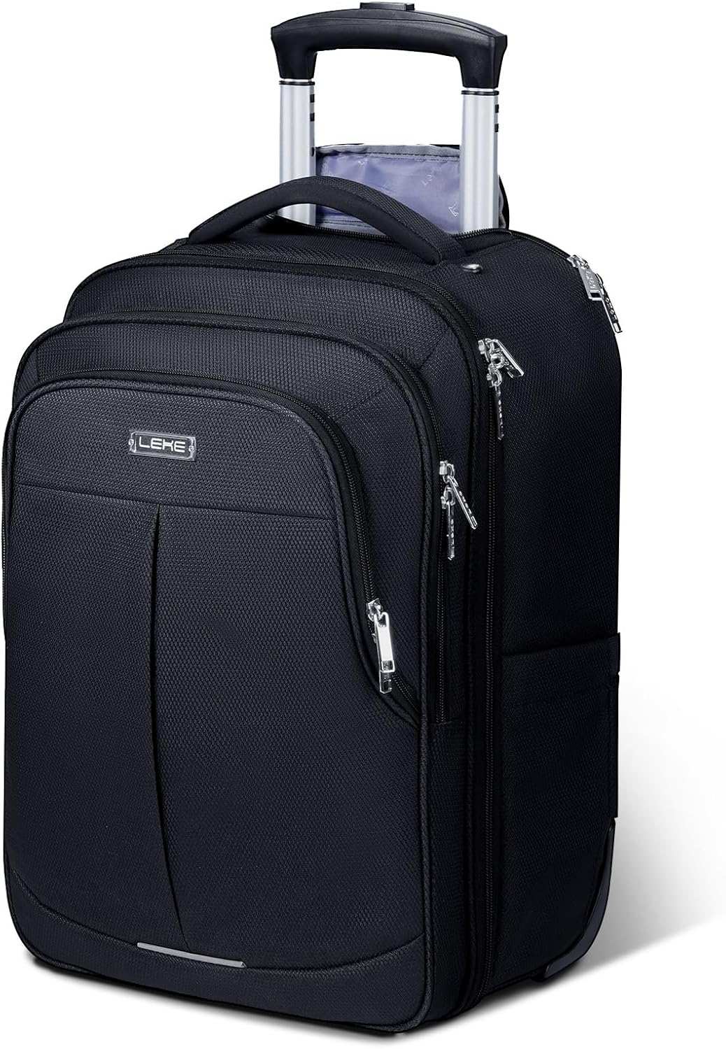 Rolling Backpack for Adults - 17 Inch Waterproof Carry On