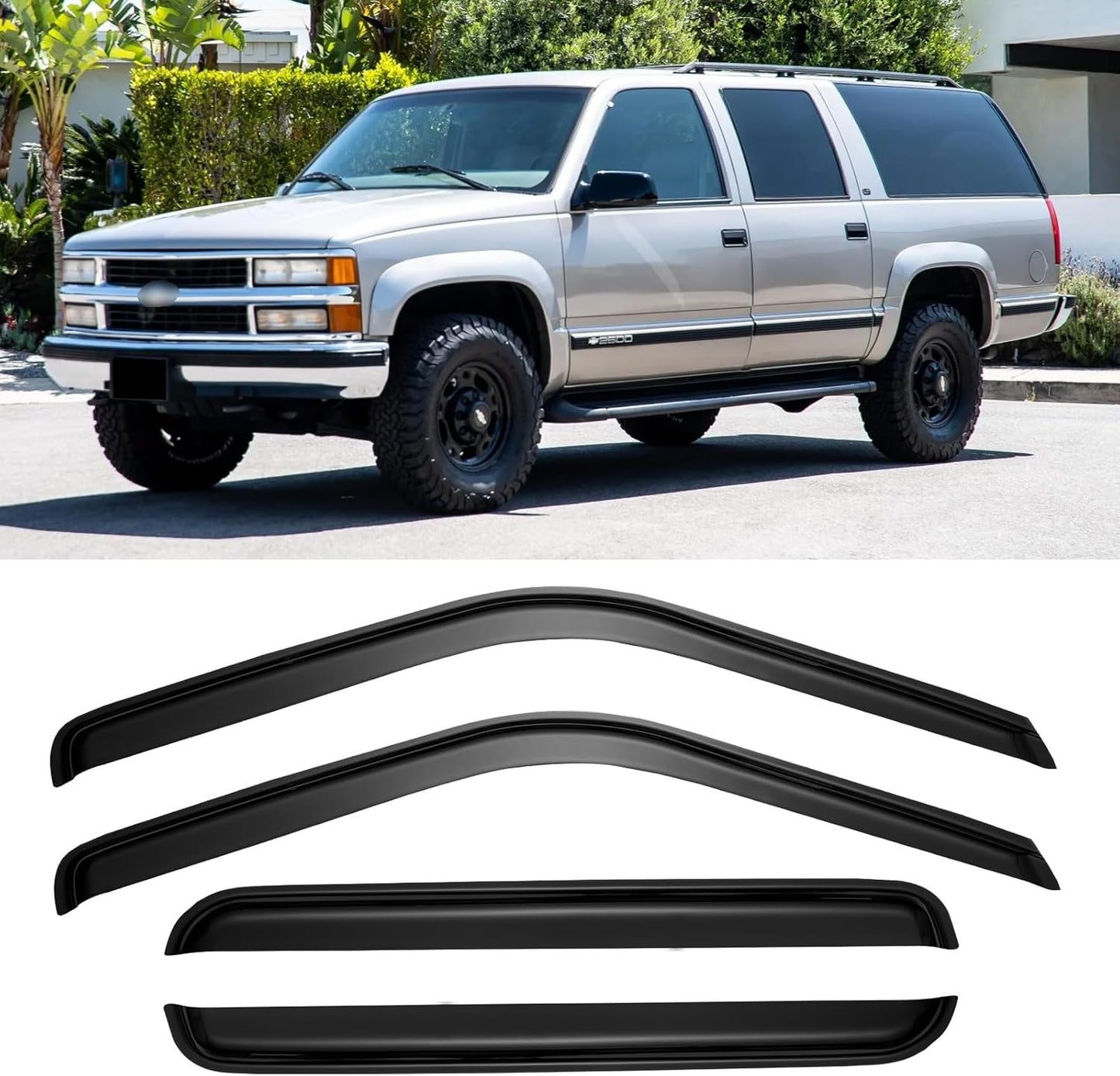 Window Rain Guards Visors for Chevy Tahoe and GMC Yukon Models