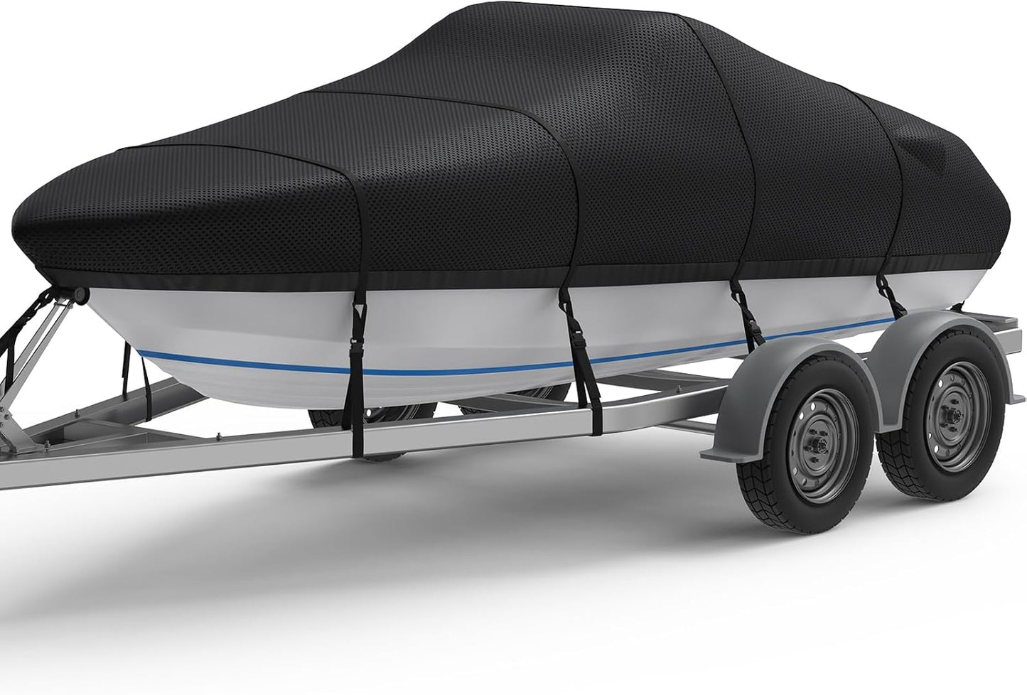 RVMasking Boat Cover for 17-19ft Boats, Ultra-Thick 1400D