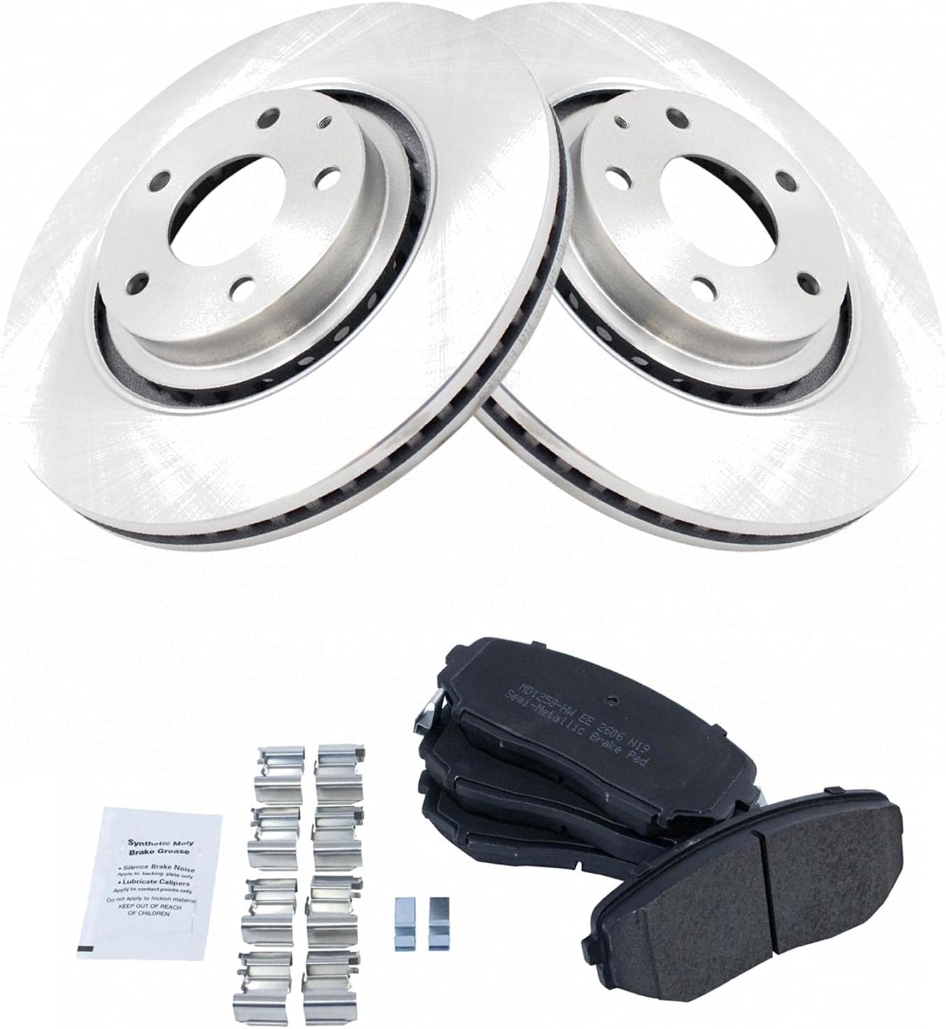 TRQ Front Brake Pad & Rotor Kit for 2019 Mazda CX-5 & CX-9