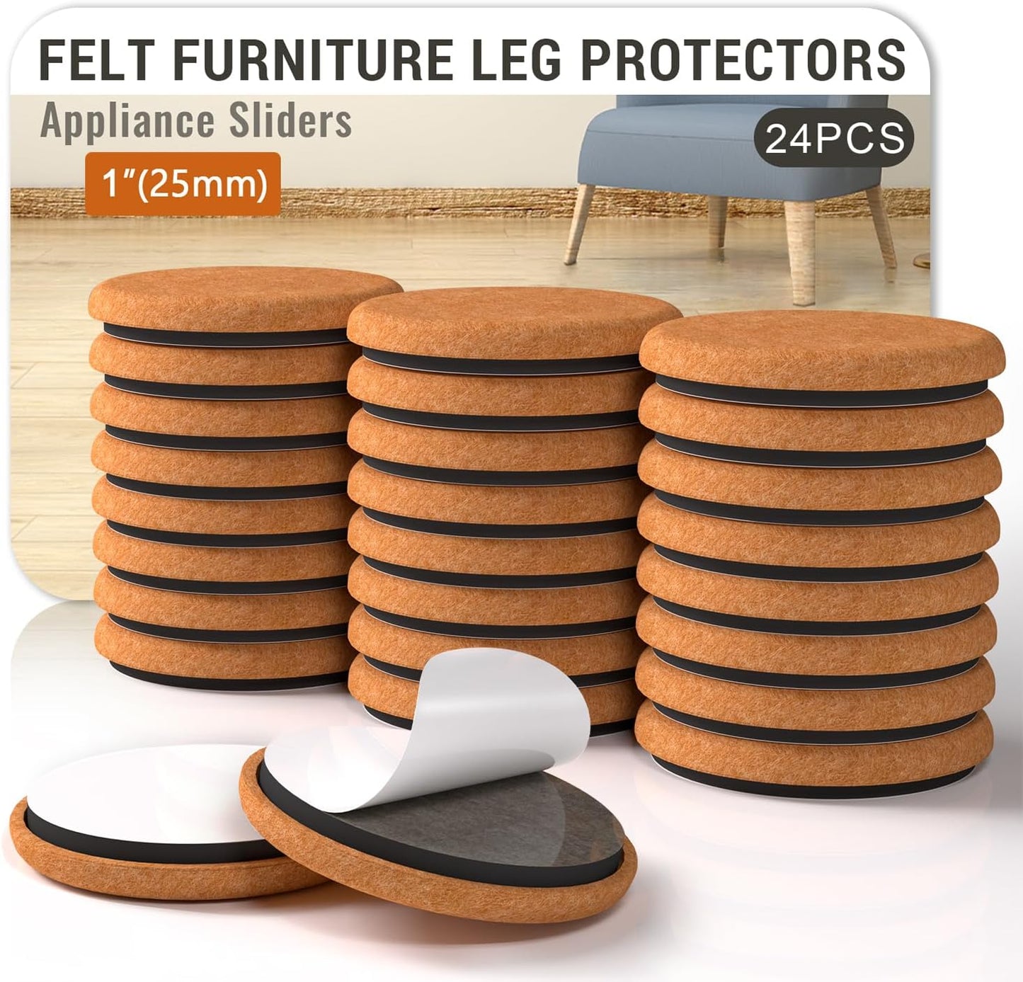 Premium Furniture Pads for Hardwood Floors - Scratch-Free Protection