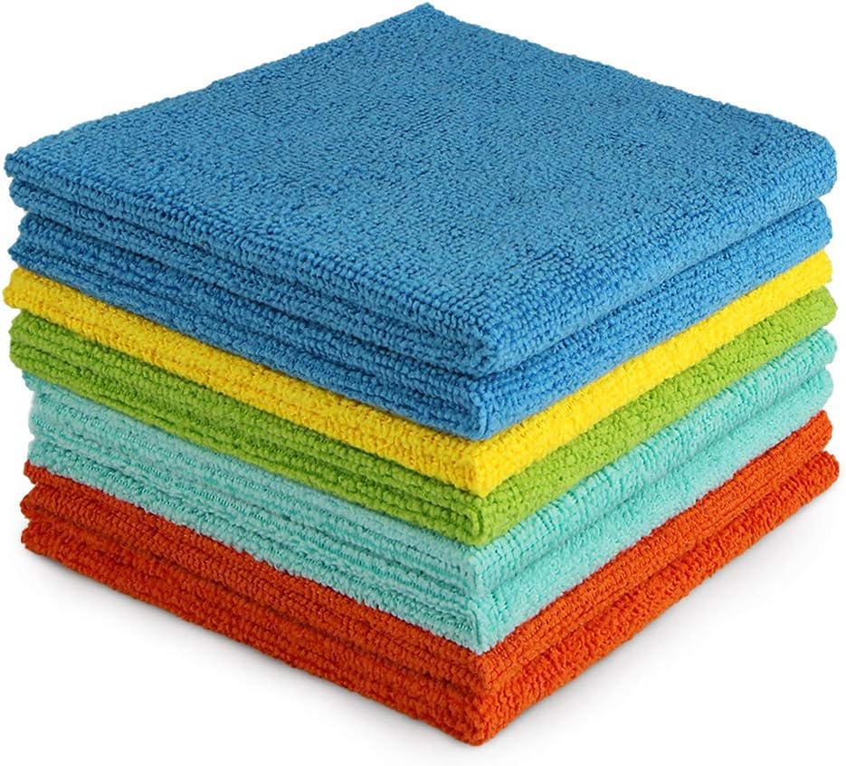 8-Pack AIDEA Microfiber Cloths - Soft, Absorbent, Lint-Free!