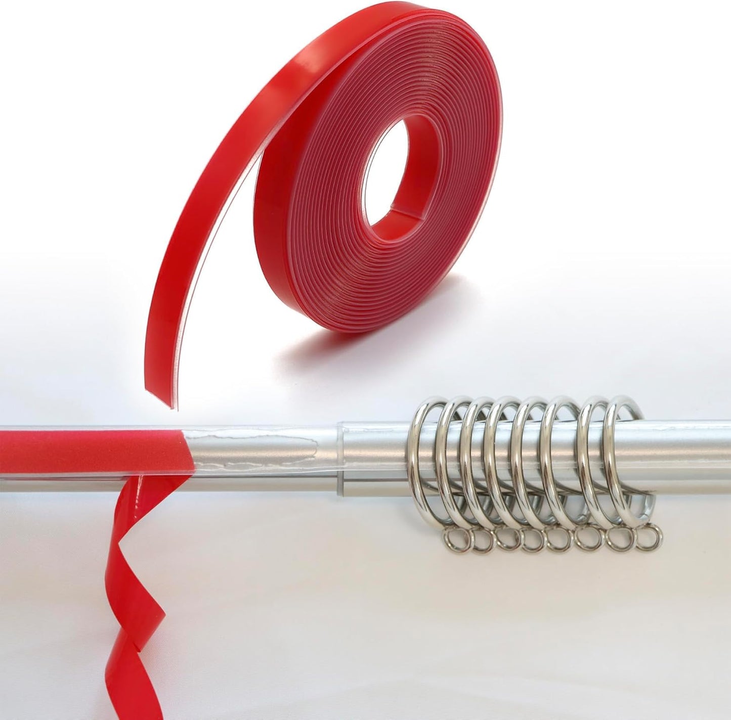 Smooth Slide Drapery Rod Tape by Terixe