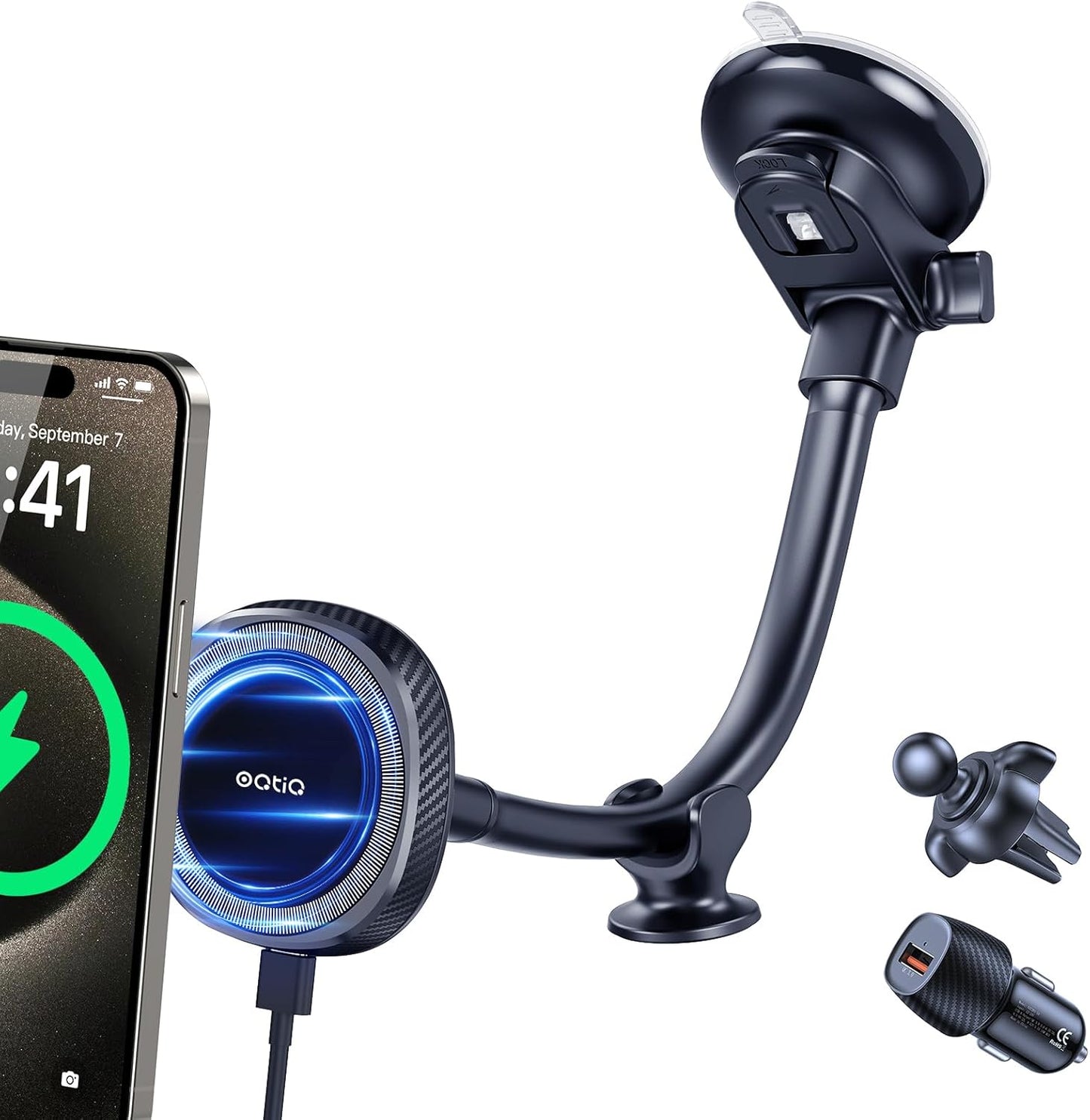 15W Fast MagSafe Car Charger by OQTIQ
