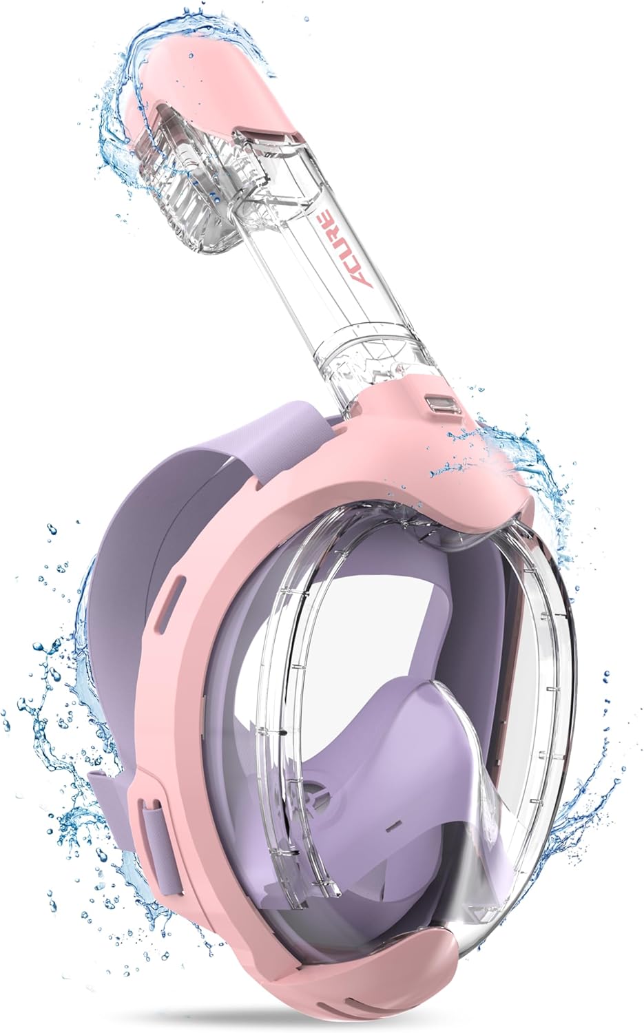 ACURE Kids Full Face Snorkel Mask - Easy Breathing, Ages 3-8