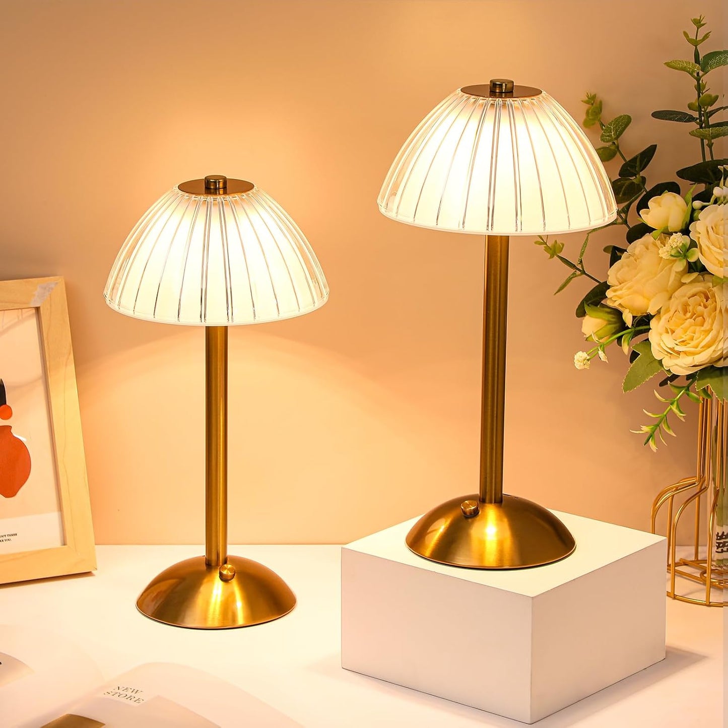 Portable Touch LED Table Lamp - 3 Colors Dimmable