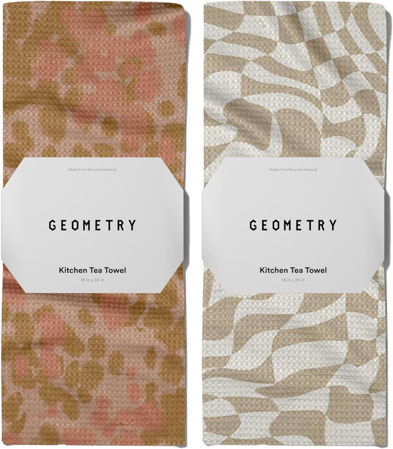 Quick Dry Microfiber Kitchen Towels - GEOMETRY Harvest Hues