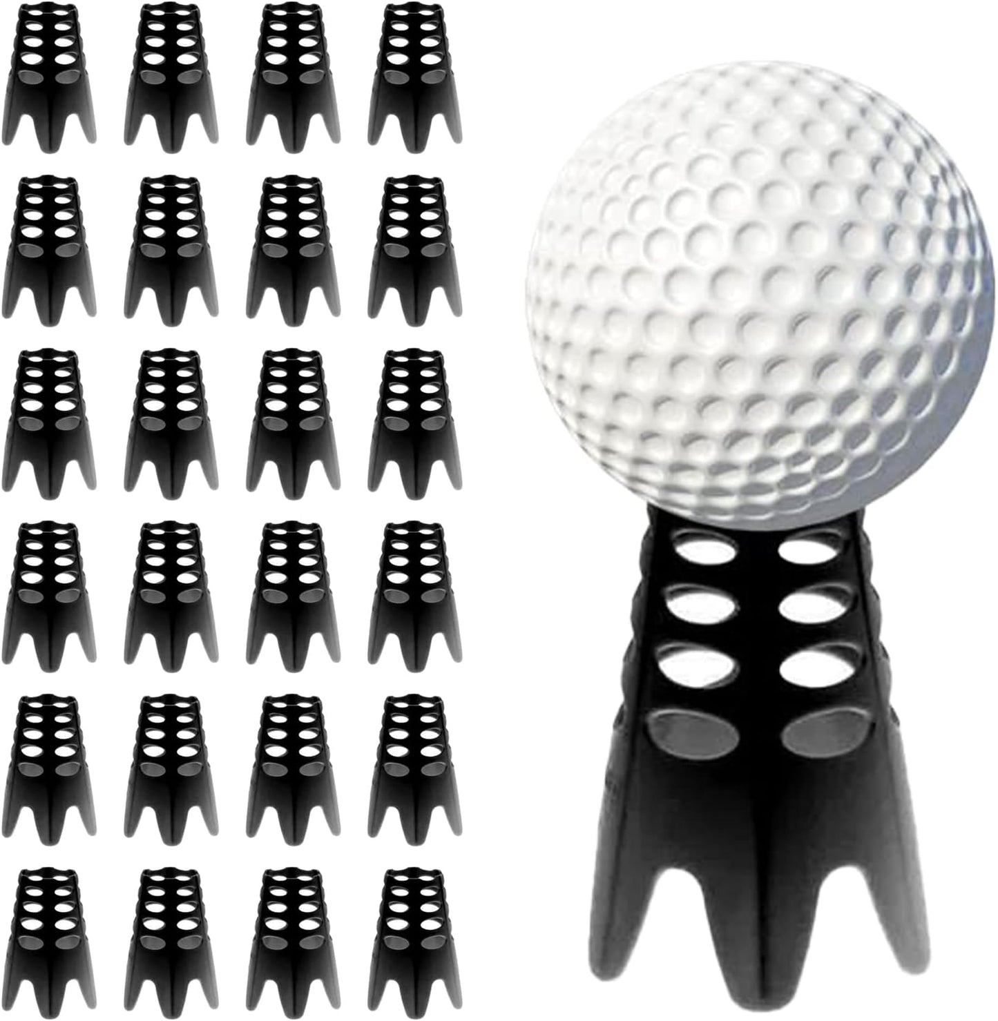 24Pcs Golf Simulator Tees for Home Practice