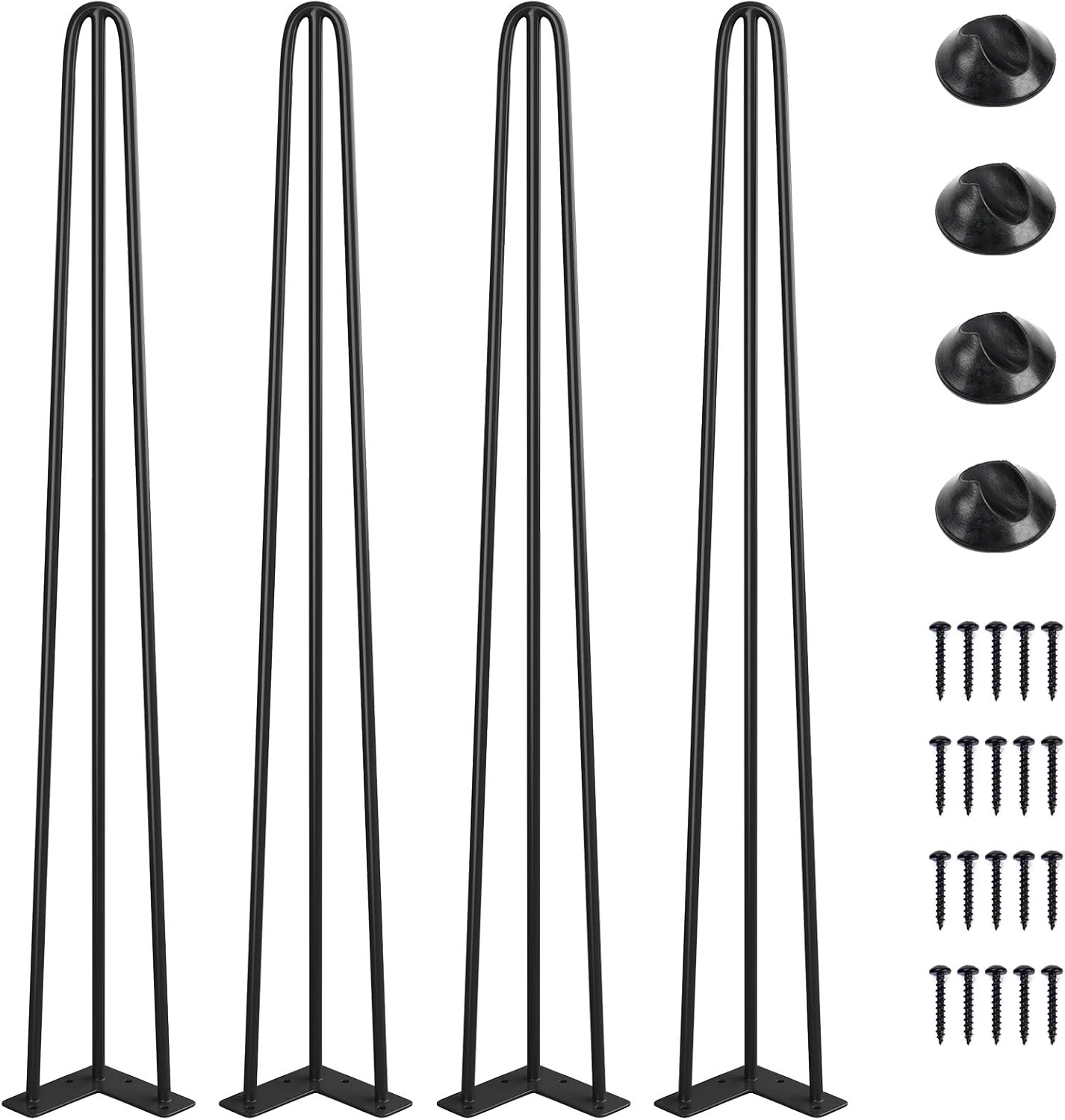 SMARTSTANDARD 34 Inch Hairpin Table Legs for Stylish Furniture