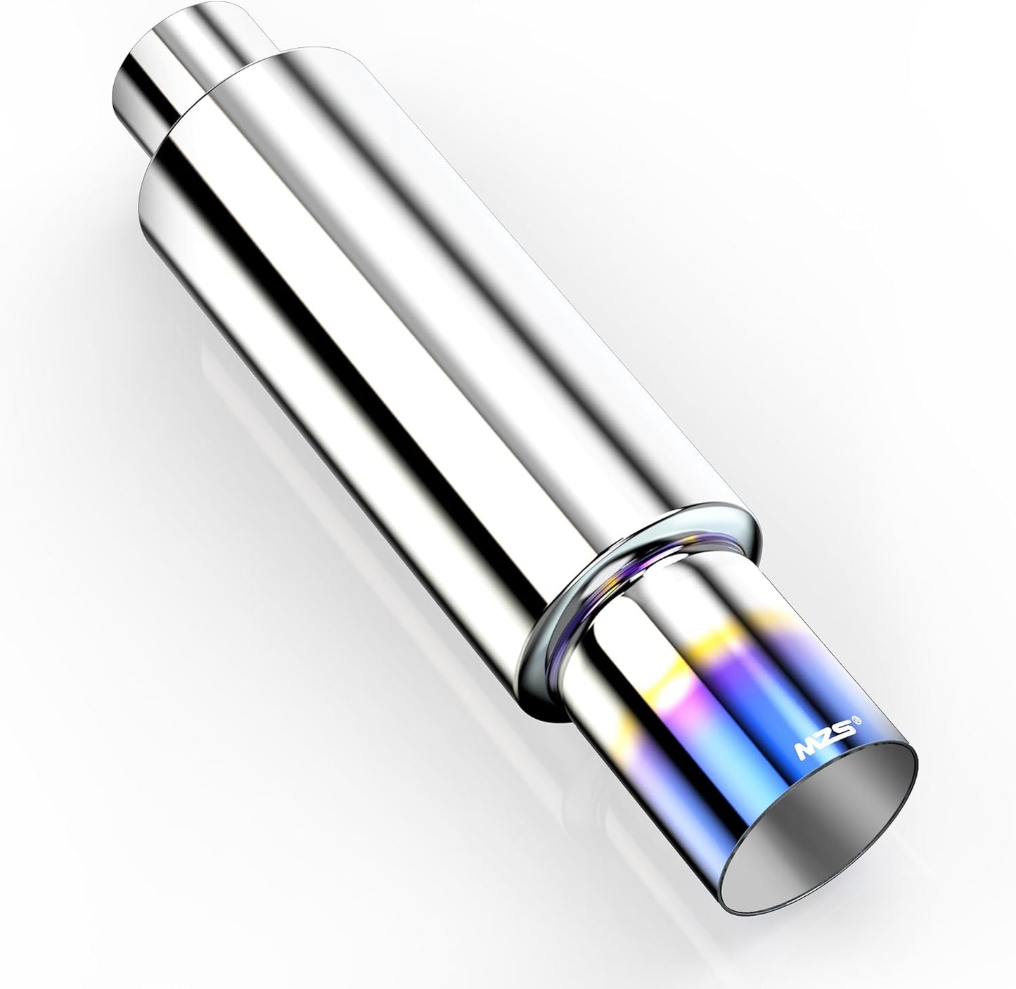 MZS Exhaust Muffler with Titanium Burnt Tip for Vehicles