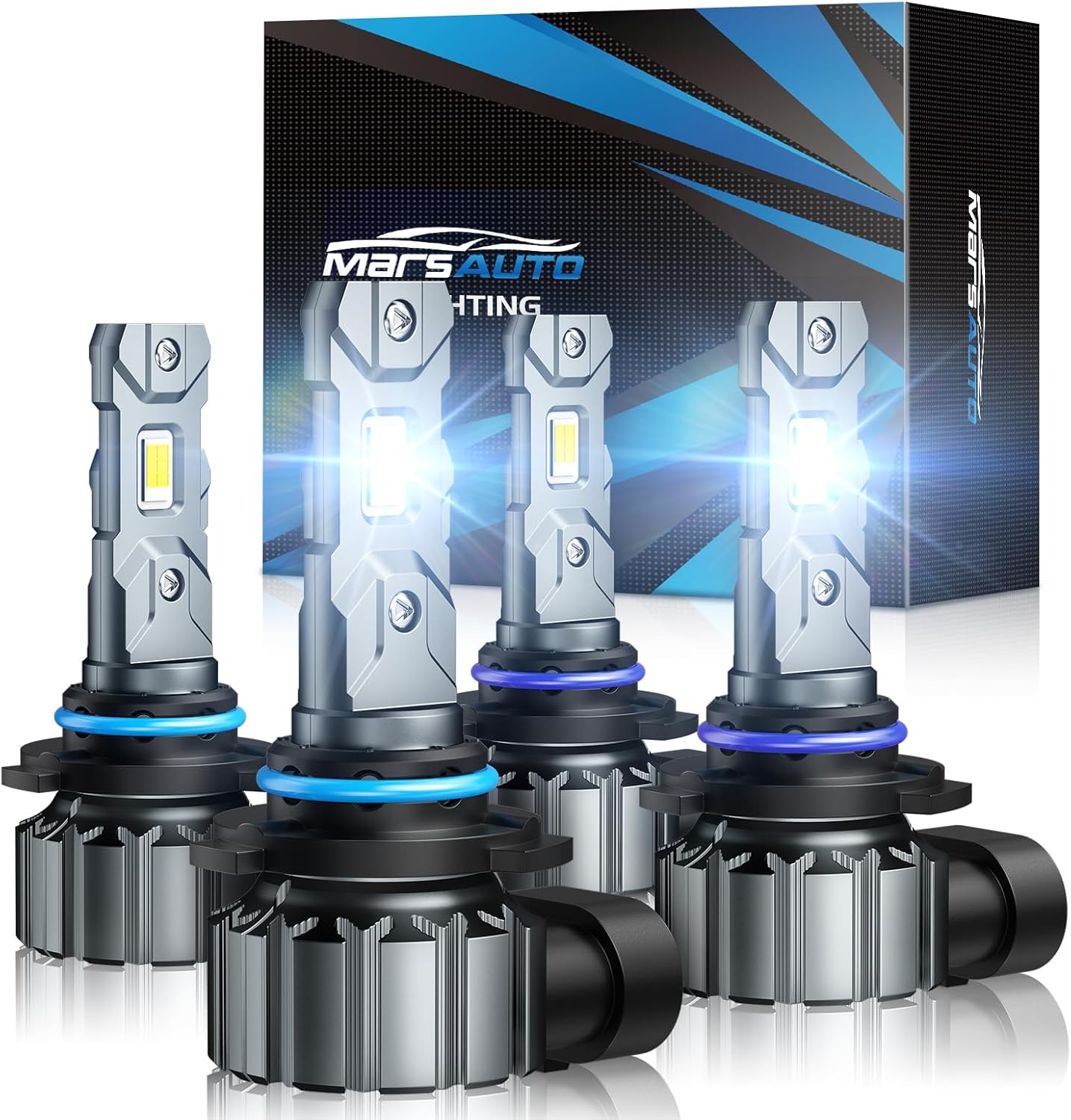 Marsauto M1S 9005 9006 Bulbs Combo: Super Bright 48000LM Light