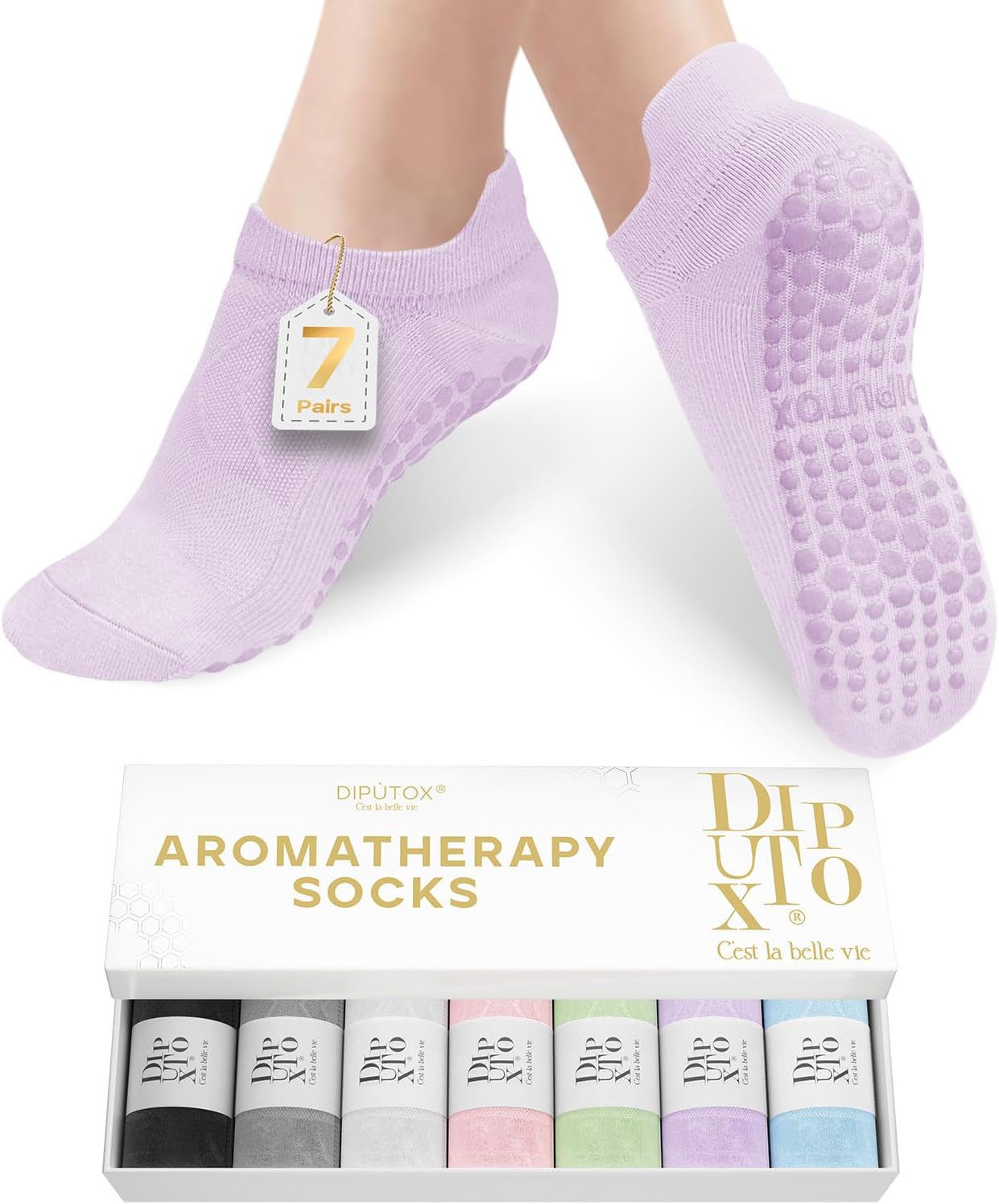 Non-Slip Pilates Socks Set - Enhance Grip, Perfect Gift!