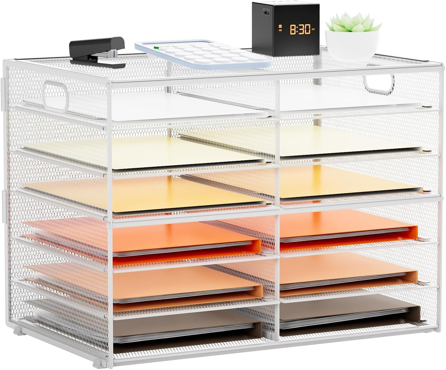 Marbrasse 7 Tier Desktop Literature Organizer for Home Office