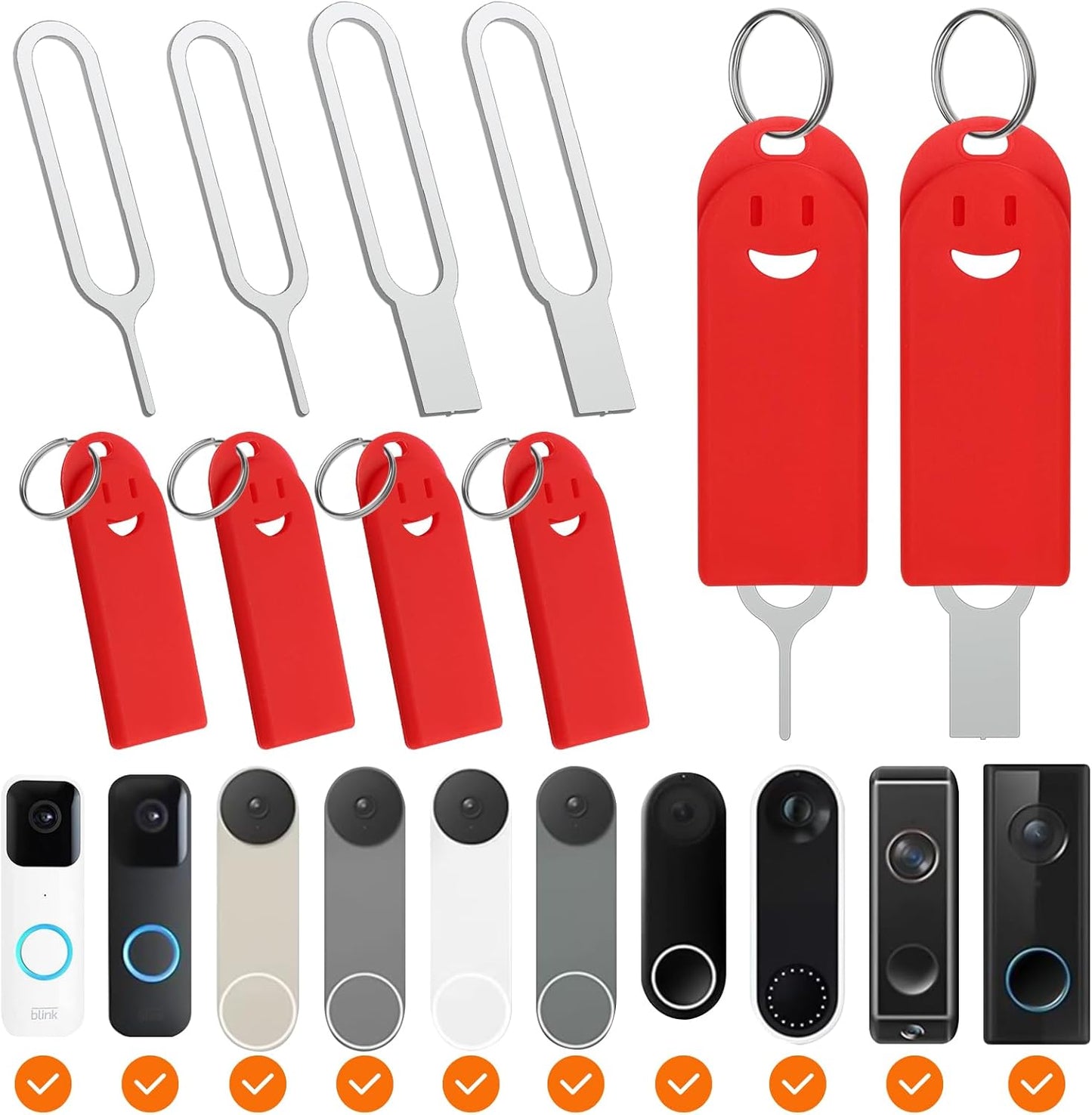 Blink Doorbell Key 4-Pack - Easy Removal Tool
