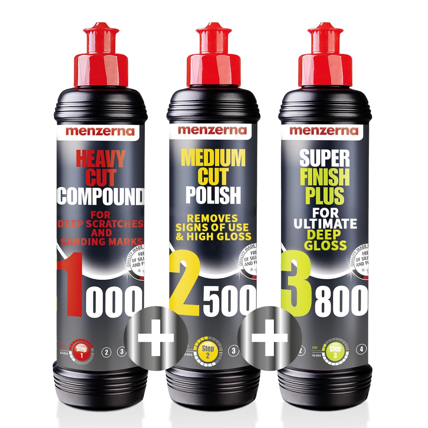 Menzerna Polishing Set for Scratch Removal and Mirror Finish