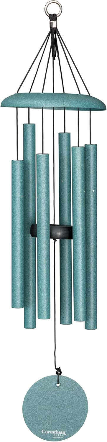 Corinthian Bells 27 inch Patina Green Wind Chime for Outdoor Decor