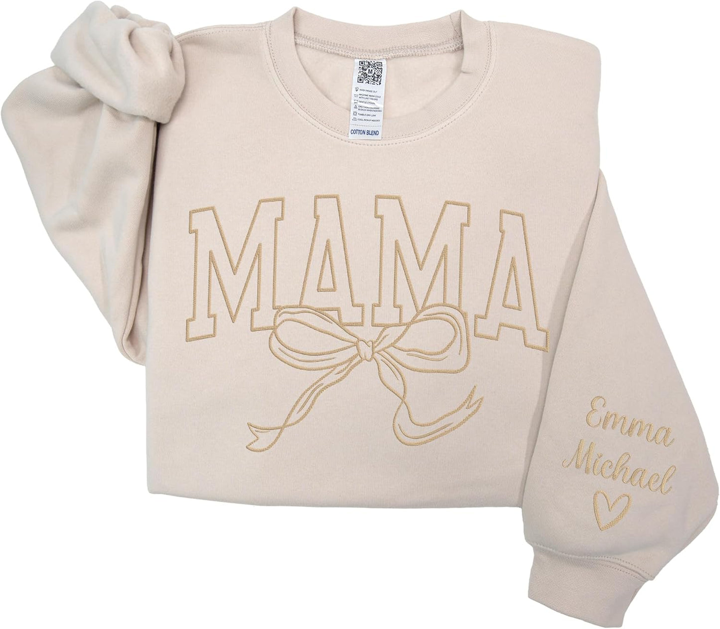 Custom Mama Sweatshirt: Personalized Mom & Kids Names