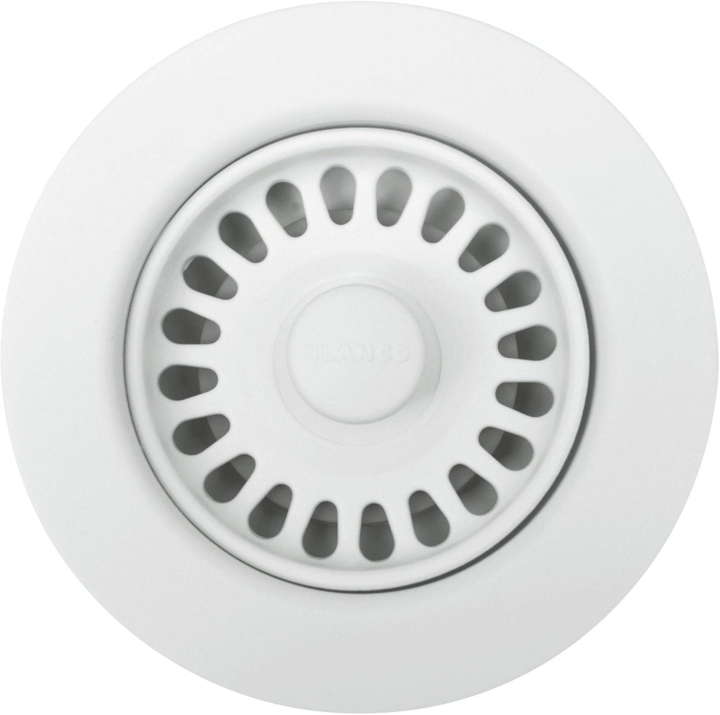 BLANCO White 441091 SILGRANIT-Matched Kitchen Drain Basket Strainer