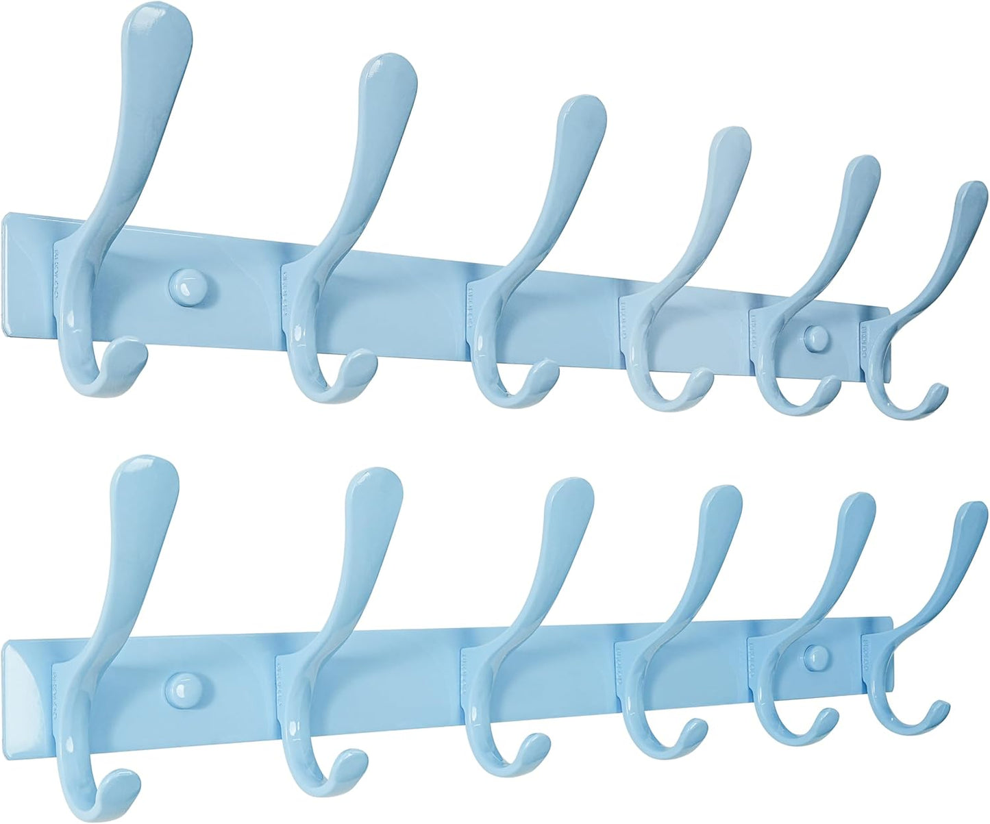 SKOLOO Heavy Duty Wall Mounted Coat Rack with 6 Hooks