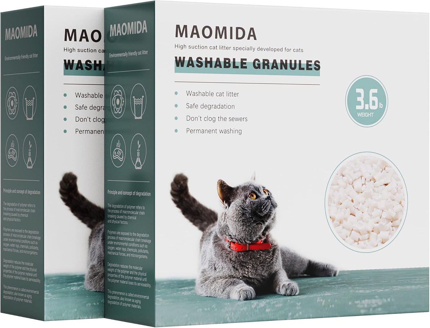 7.2 Pounds Washable Granules for Cat Genie Replacement Needs