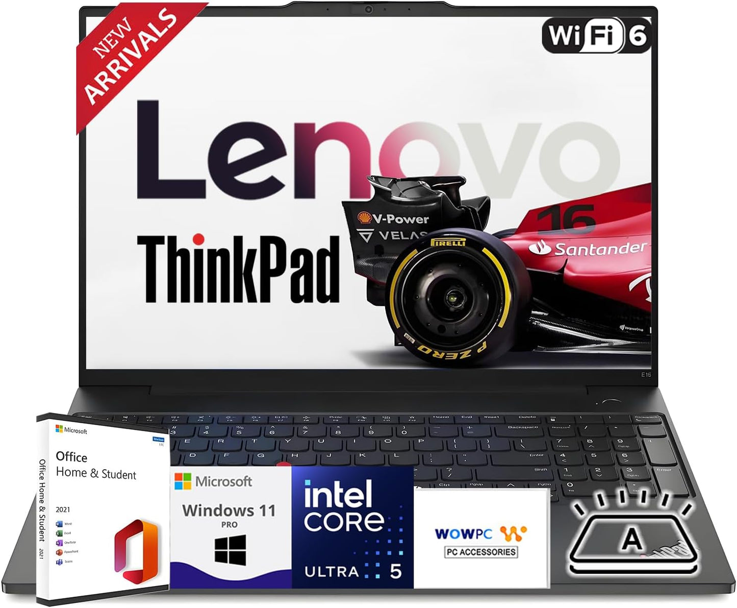 Lenovo 16in Thinkpad Touchscreen Laptop with Intel Core Ultra 5