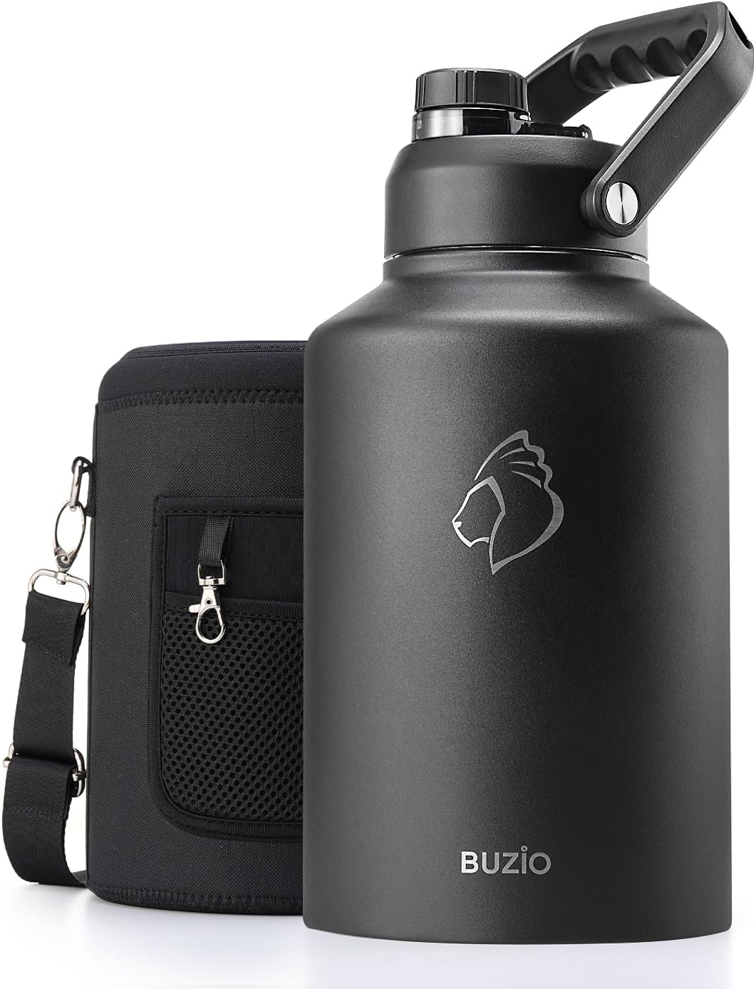 BUZIO 1 Gallon Insulated Water Bottle for Outdoor Adventures
