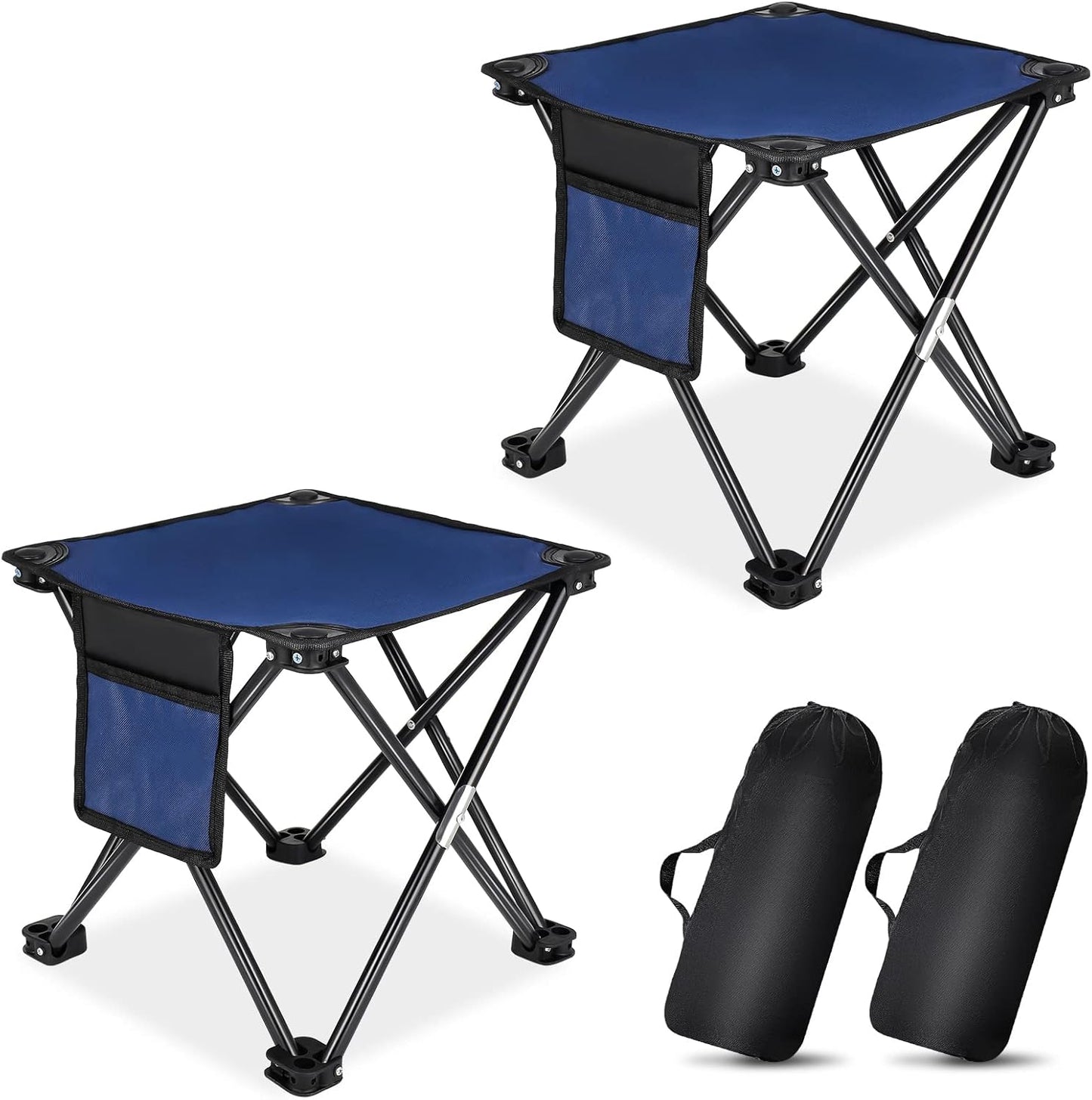 Portable Camping Stool 2-Pack for Outdoor Adventures by KABOER