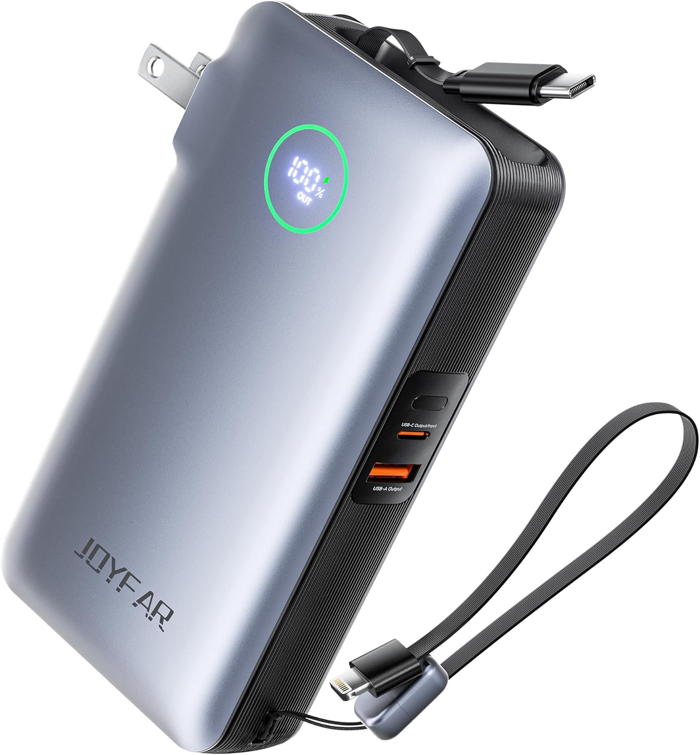 Portable Charger Power Bank with 35W AC Plug for Fast Charging