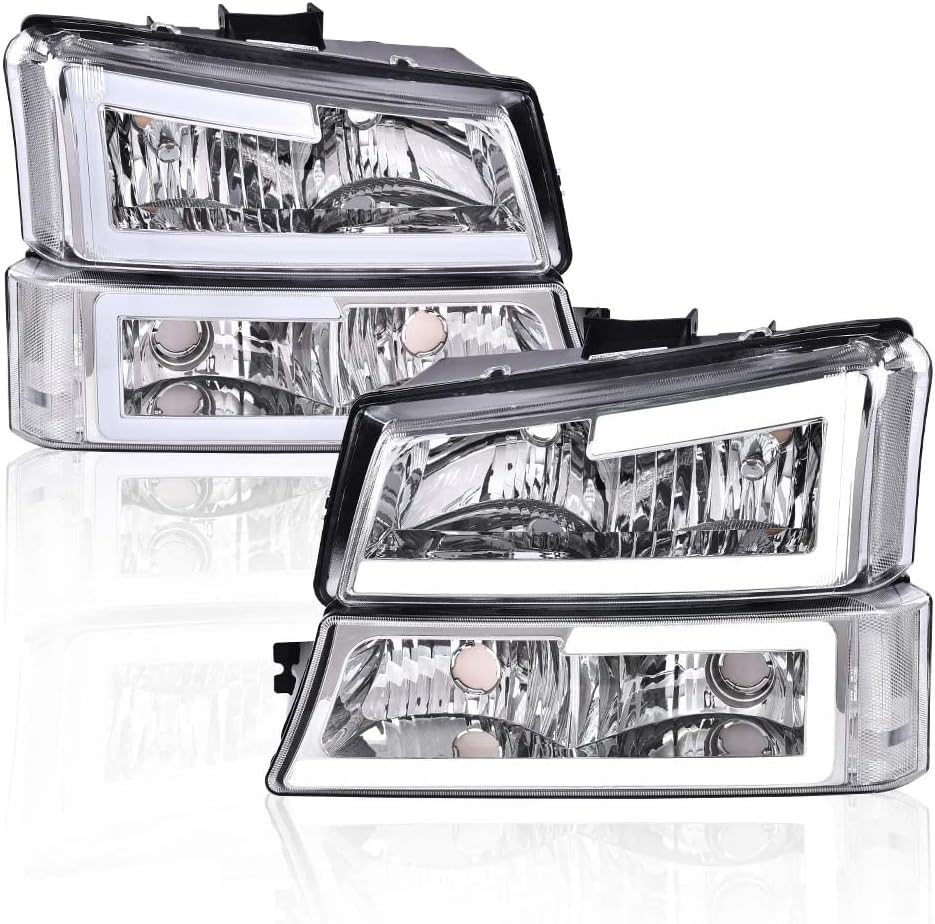 PIT66 LED Headlight Assembly for 03-06 Chevy Silverado & Avalanche