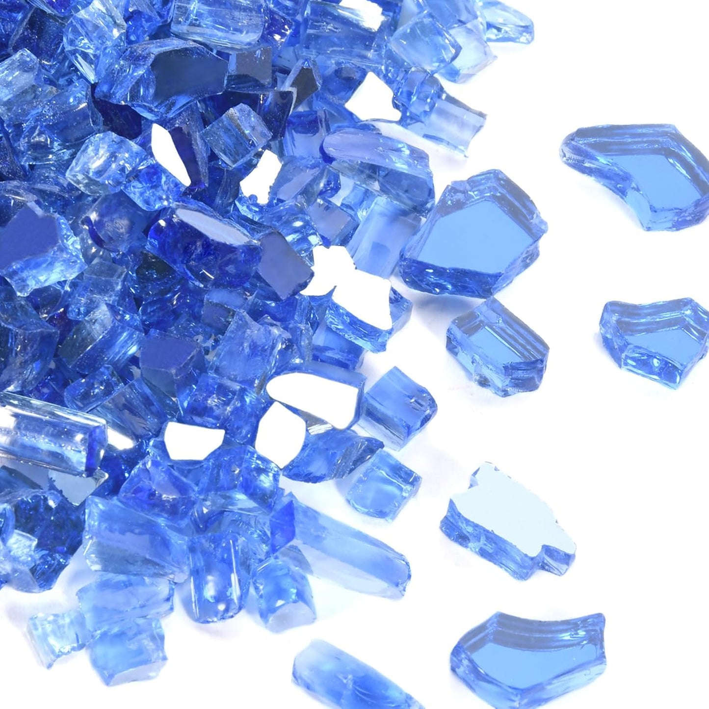 Cobalt Blue Fire Glass Beads for Propane Fire Pit and Decor