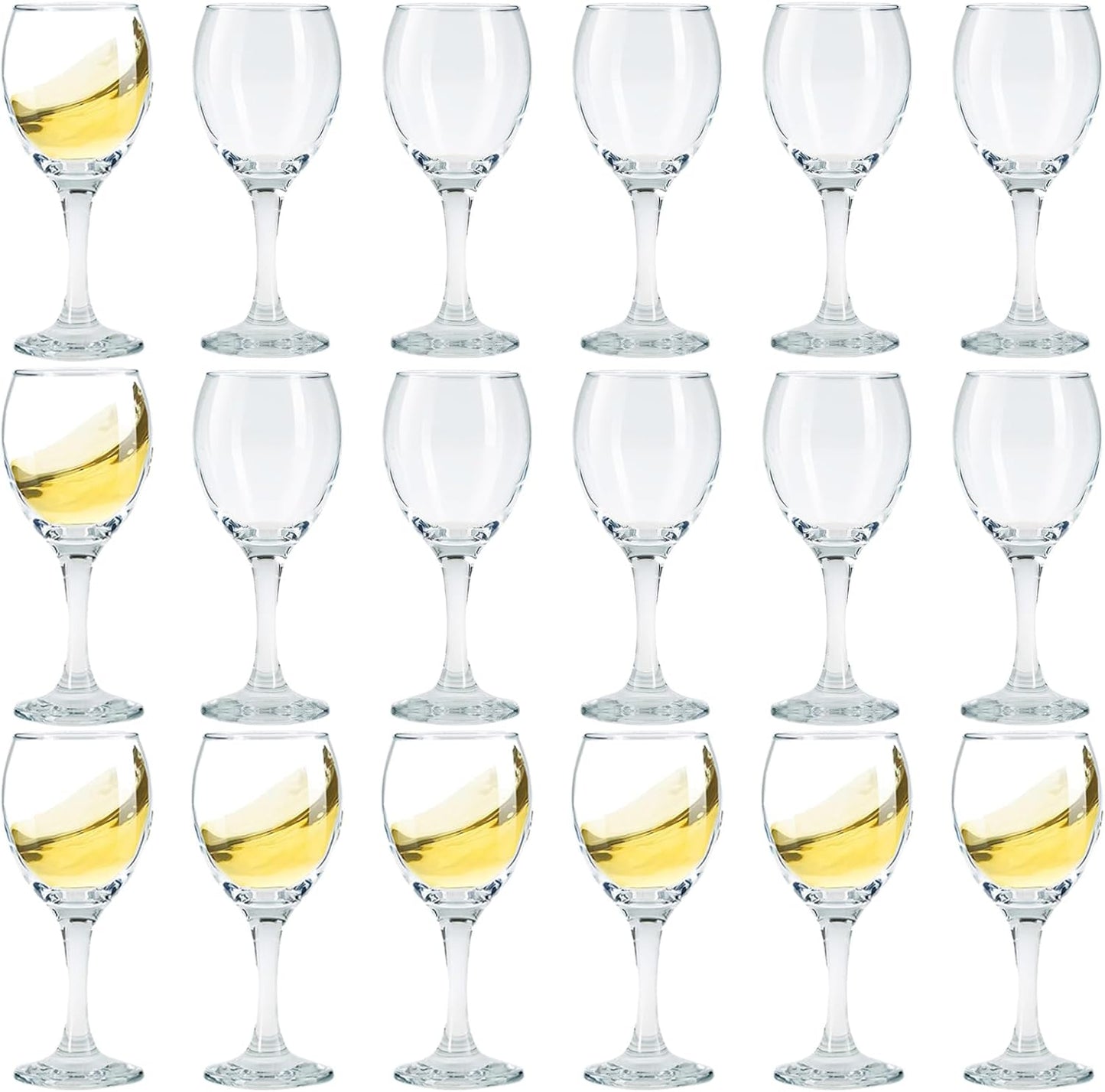 Limoncello Glasses Set of 18 for Spirits and Celebrations
