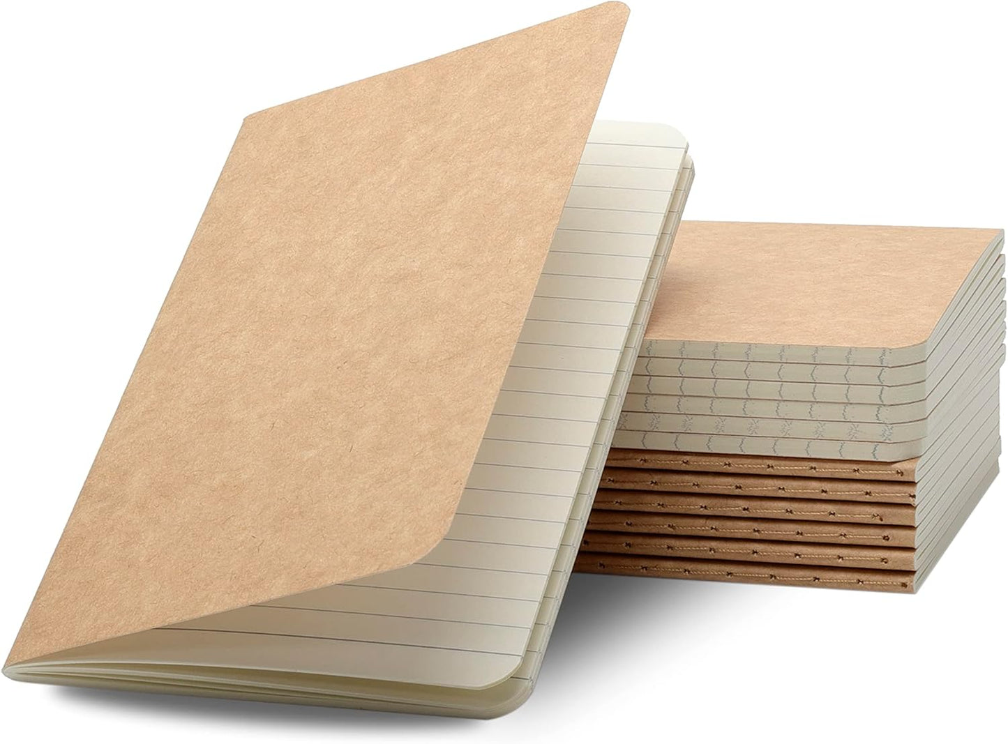 TWONE Pocket Notebook 12 Pack - Ruled 30 Sheets, Small Size for Notes!