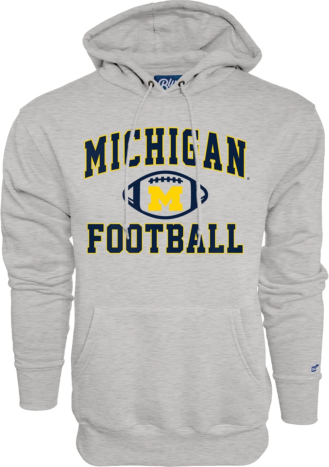 Michigan Wolverines Men's Hoodie Gray Football Sweatshirt