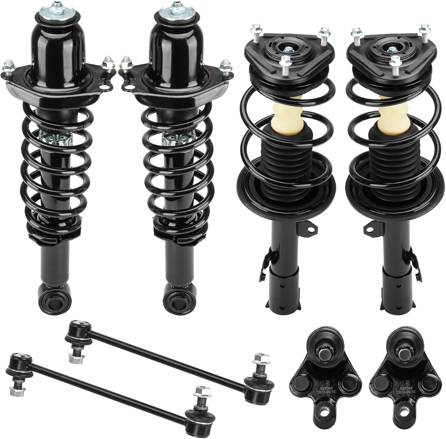 Front and Rear Strut Assembly & Sway Bar Links for Toyota