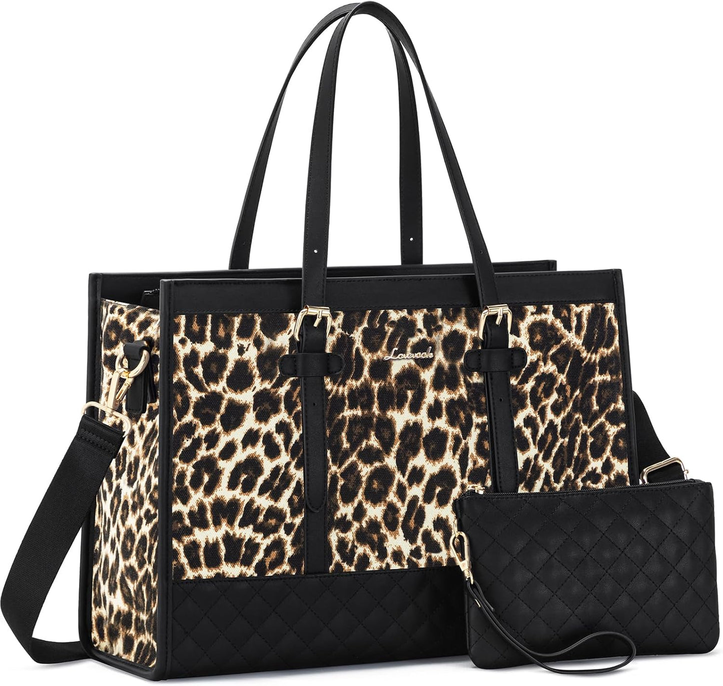 LOVEVOOK Laptop Bag for Women - Stylish 15.6 inch Tote