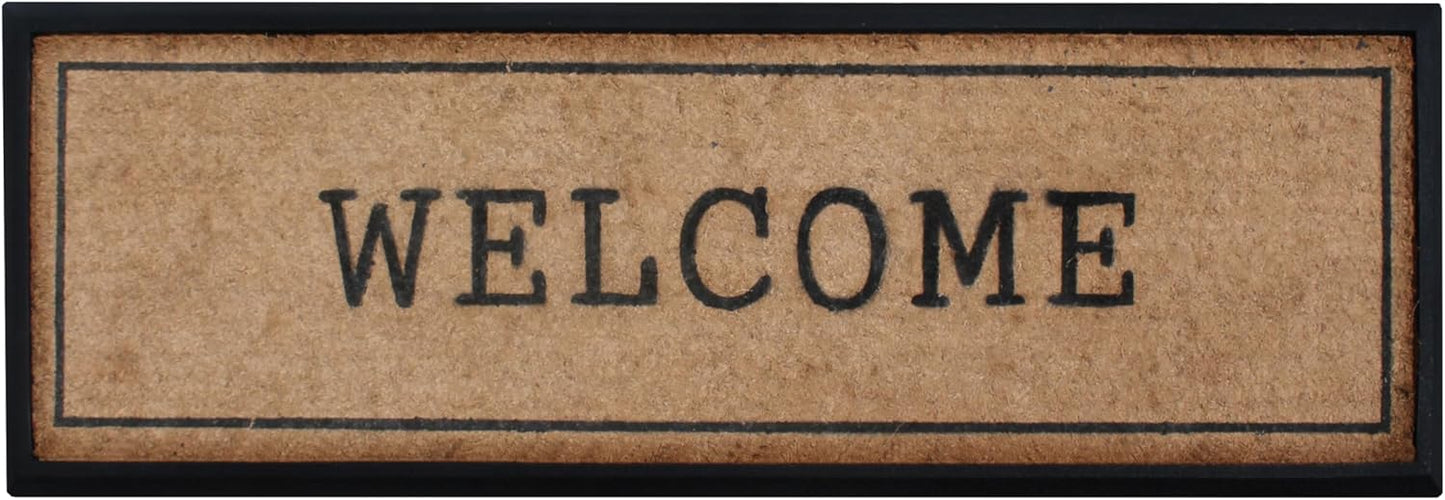 Natural Coir and Rubber Large Door Mat for Indoor Outdoor Use