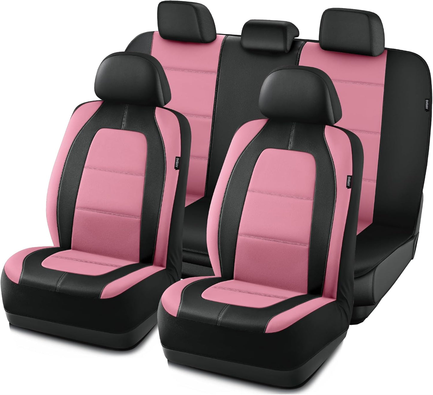 Road Comforts Leather Car Seat Cover Full Set for Most Cars
