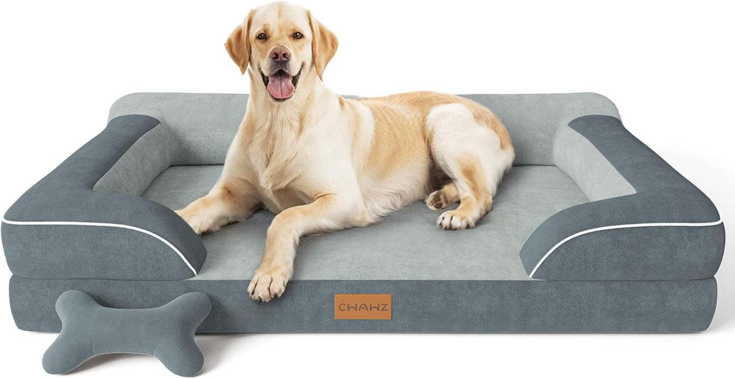 Jumbo Dog Bed for Extra Large Dogs with Cooling Gel Foam