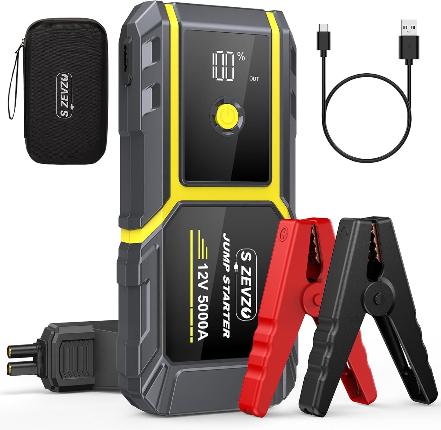 5000A Car Jump Starter - Power for Big Engines