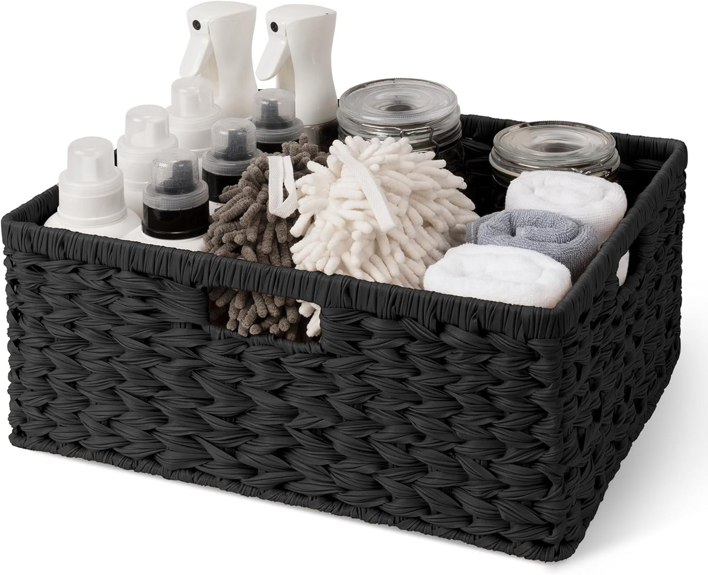 GRANNY SAYS Large Wicker Storage Basket for Organizing Spaces