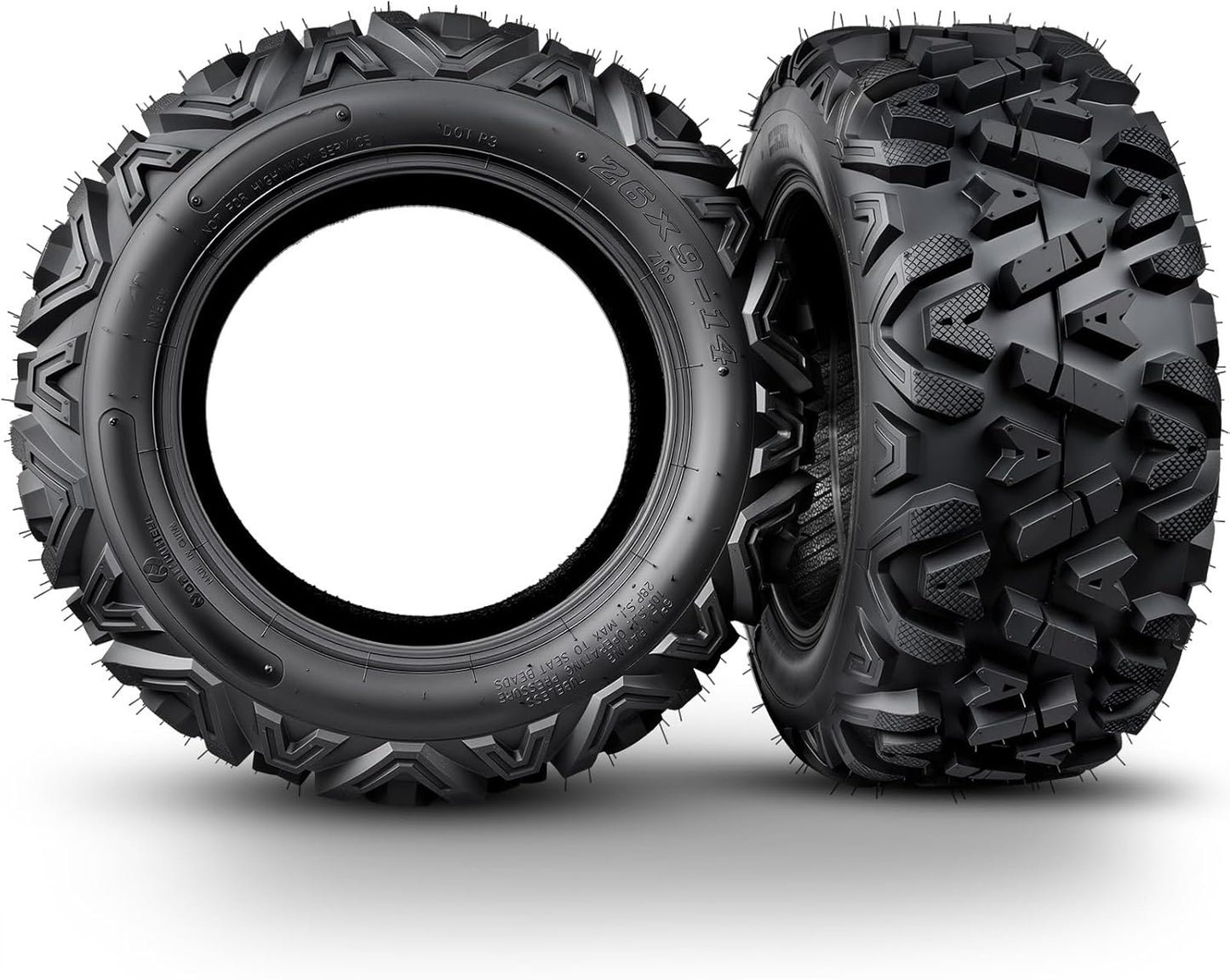 All-Terrain ATV UTV Tires 26x9-14 for Trail, Mud, and Sand