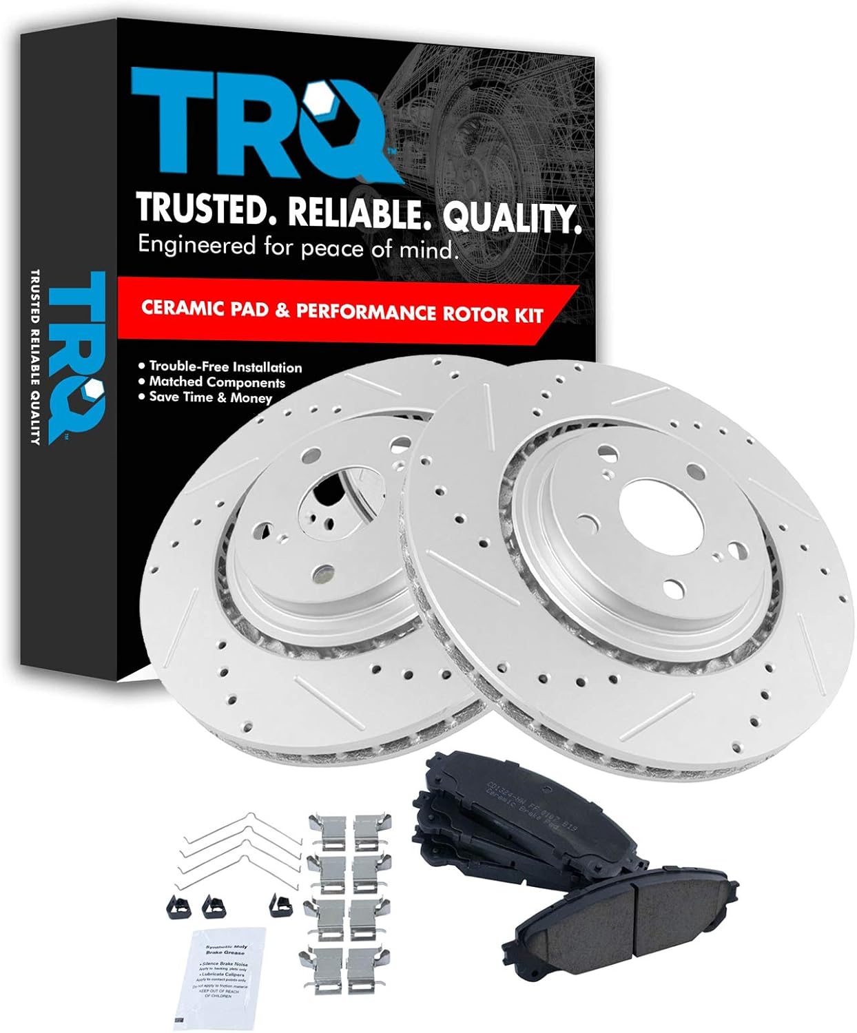 Premium Ceramic Brake Pad & Rotor Kit for Lexus and Toyota Vehicles