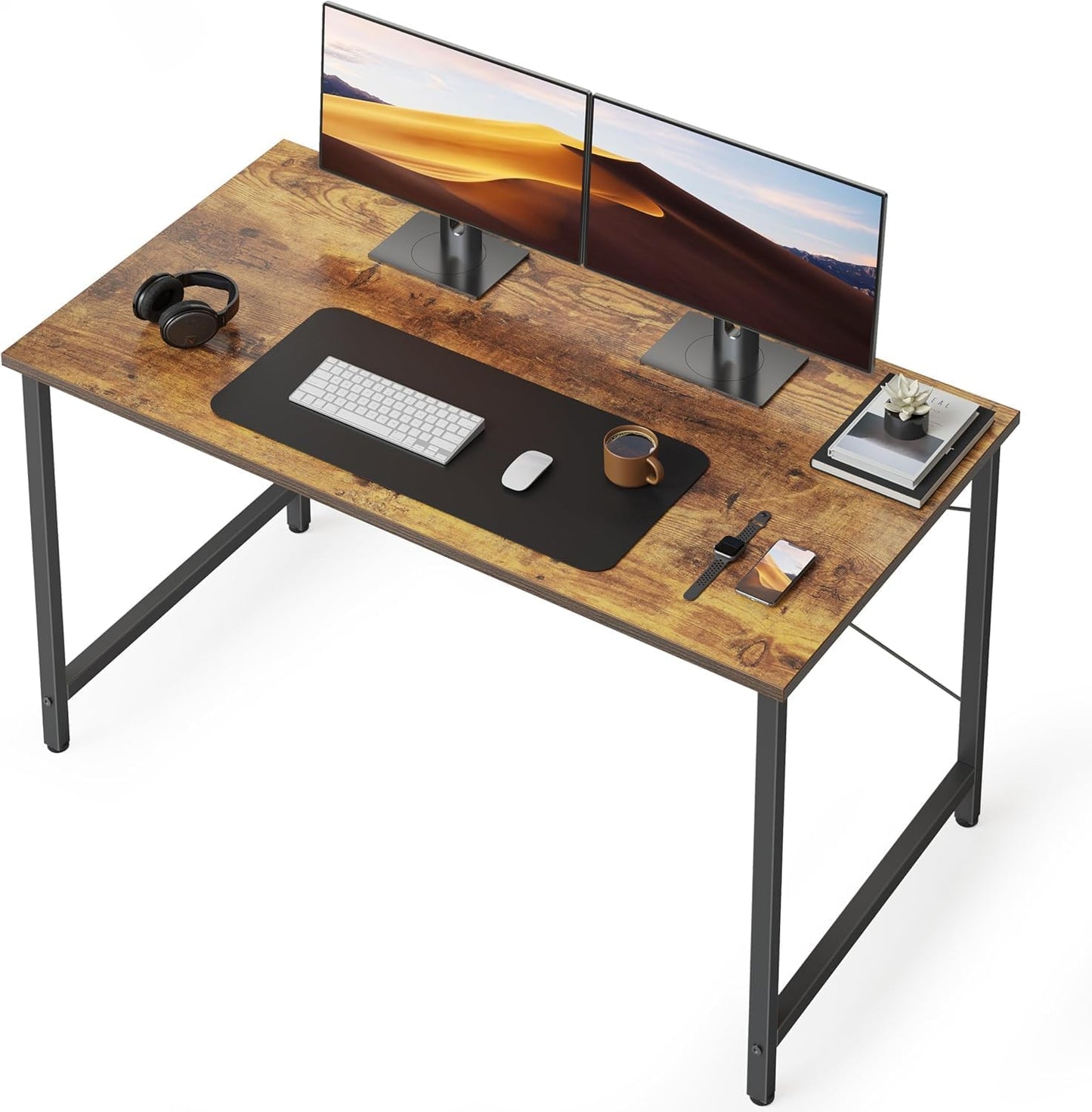 CubiCubi Computer Desk 47in Study Writing Table for Home Office
