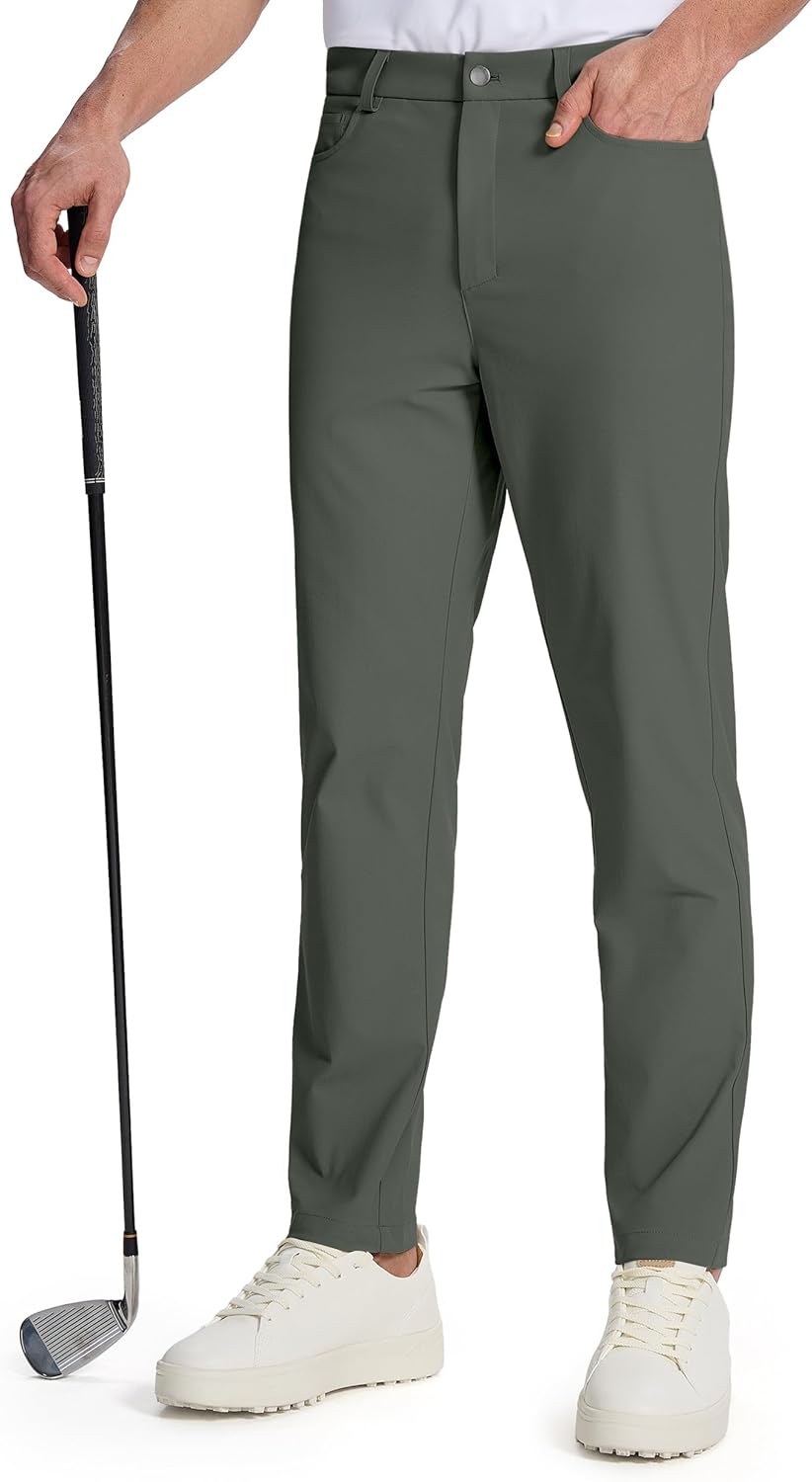 Willit Mens Golf Pants: Stylish 5 Pocket Stretch Slacks