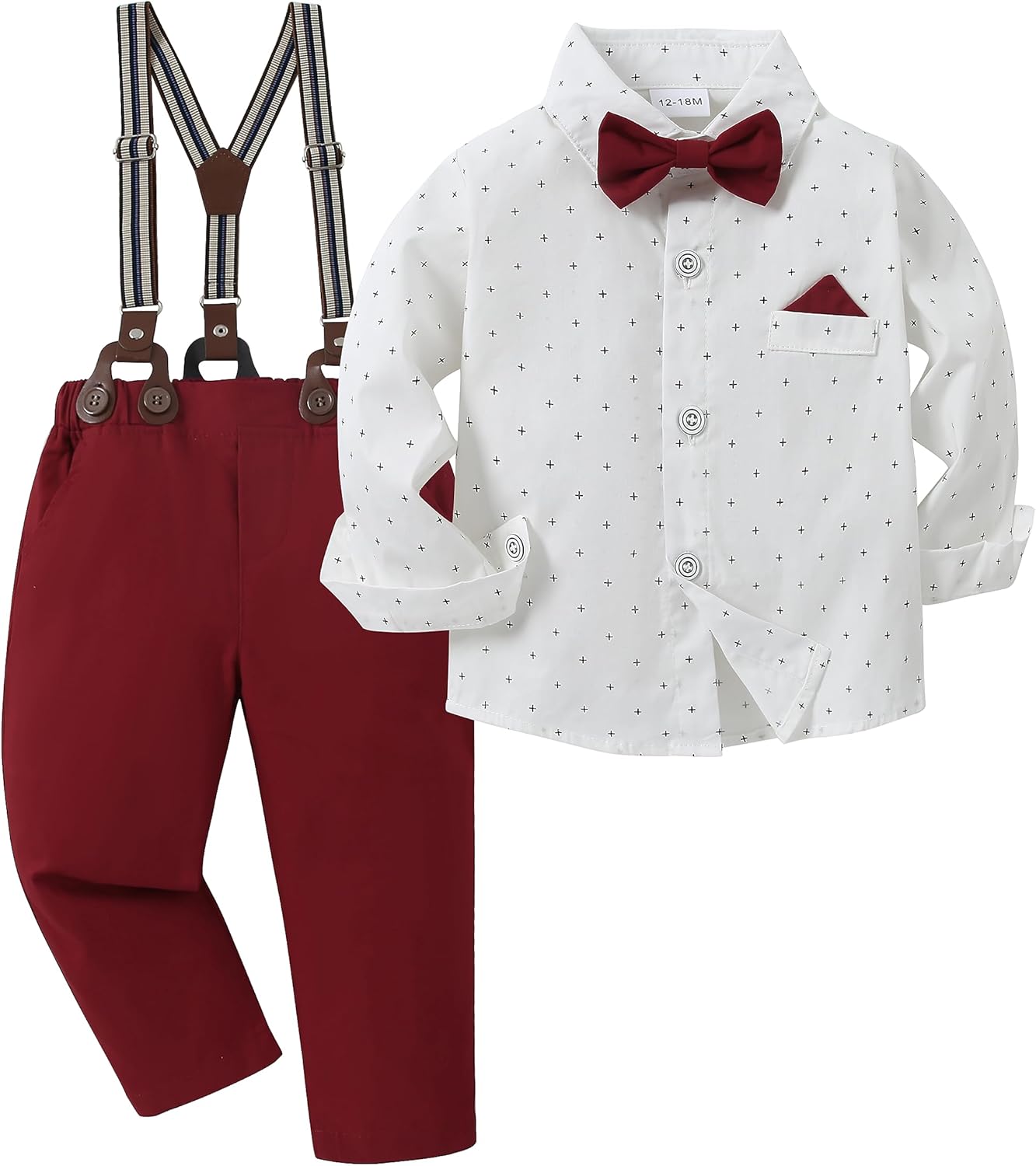 Disaur Baby Boy Clothes Suits for Toddler Dress Shirt Sets