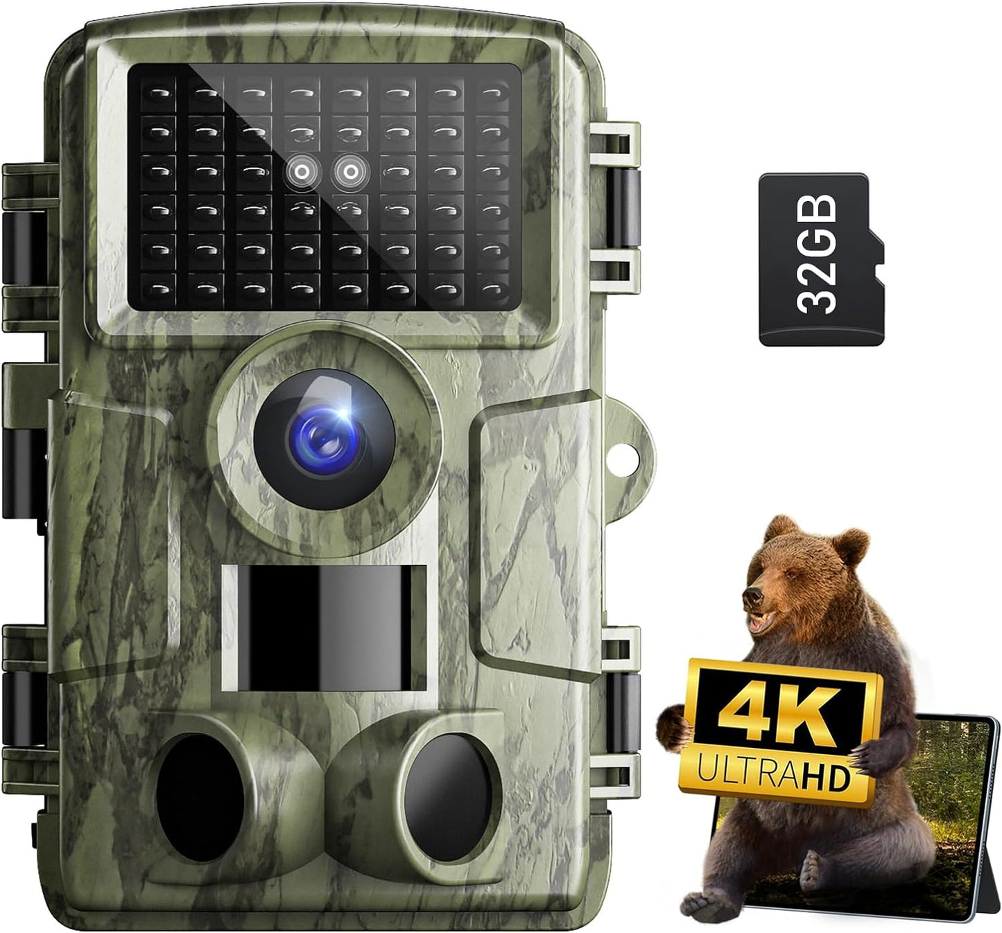 4K Night Vision Trail Camera: Fast Trigger, Wide Angle